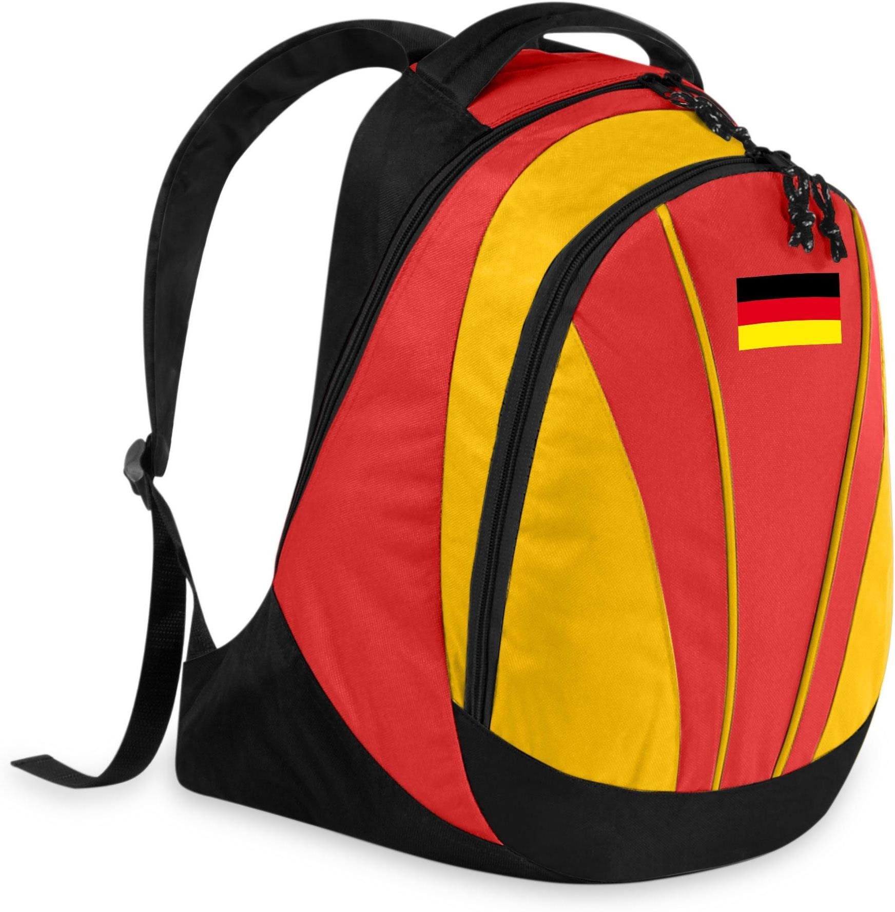 normani Daypack Rucksack in Fan-Rucksack Deutschland (Polyester), Länderflagge mit Nationalfarben