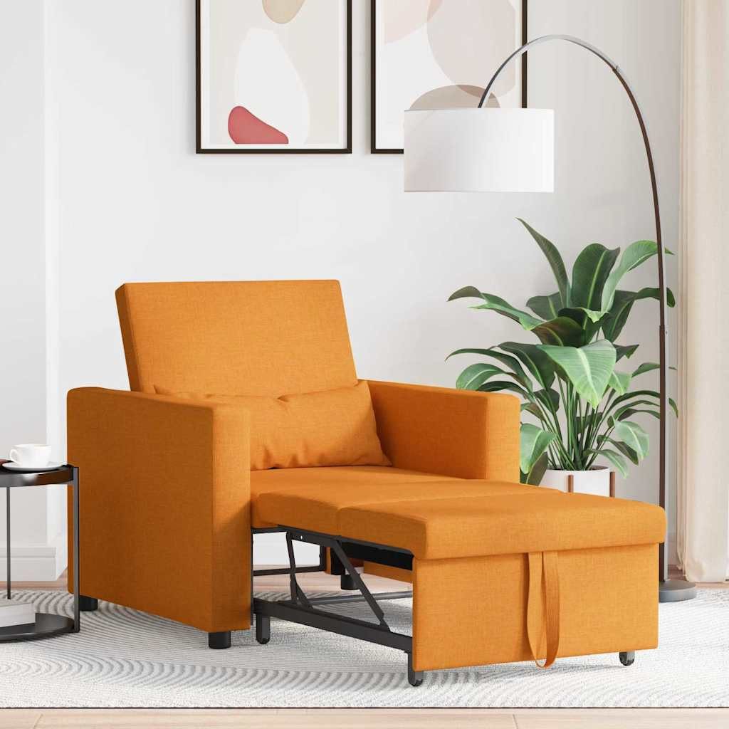 vidaXL Sessel Einzel-Schlafsofa mit Rädern Dunkelgelb günstig online kaufen
