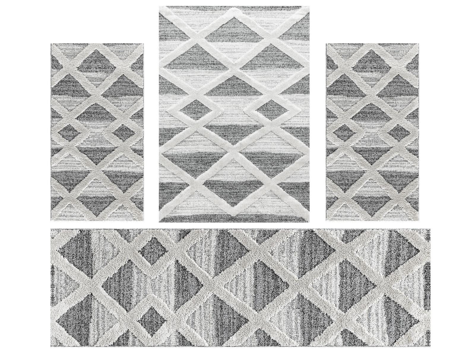 Hochflor-Bettumrandung Boho-Design