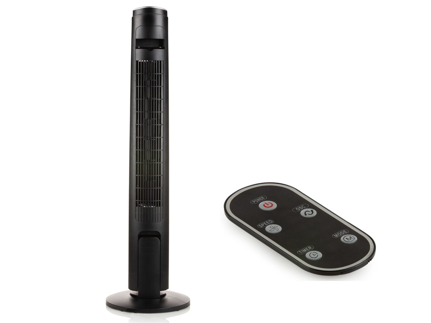 Domo Turmventilator, Stand-Ventilator mit Ferndbedienung ohne Rotor-Blätter, Raumlüfter