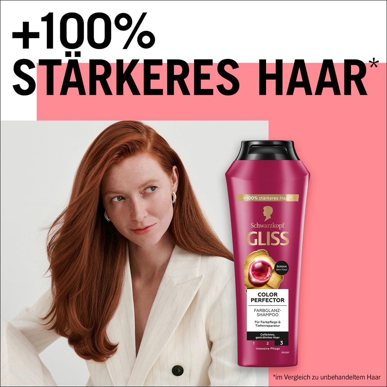 Gliss Haarshampoo Color Perfector 250ml & Haar-Spülung 200ml, 2-tlg., Intensiver Farbschutz, glänzendes Ergebnis, Tiefenreparatur, Farbglanz