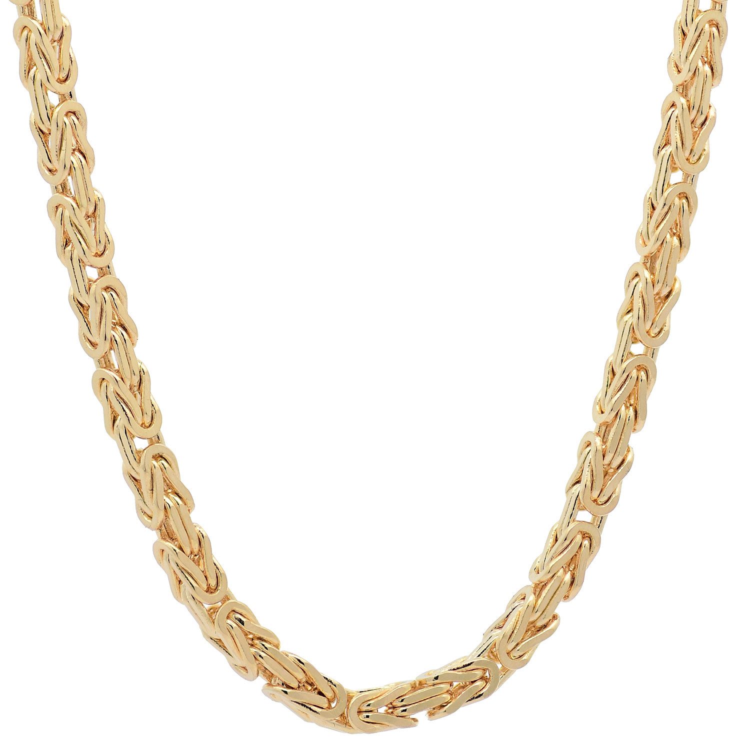 HOPLO Königskette Goldkette Königskette Armkette Breite 2,0 mm 19 cm 585 - 14 Karat Gold, Made in Germany