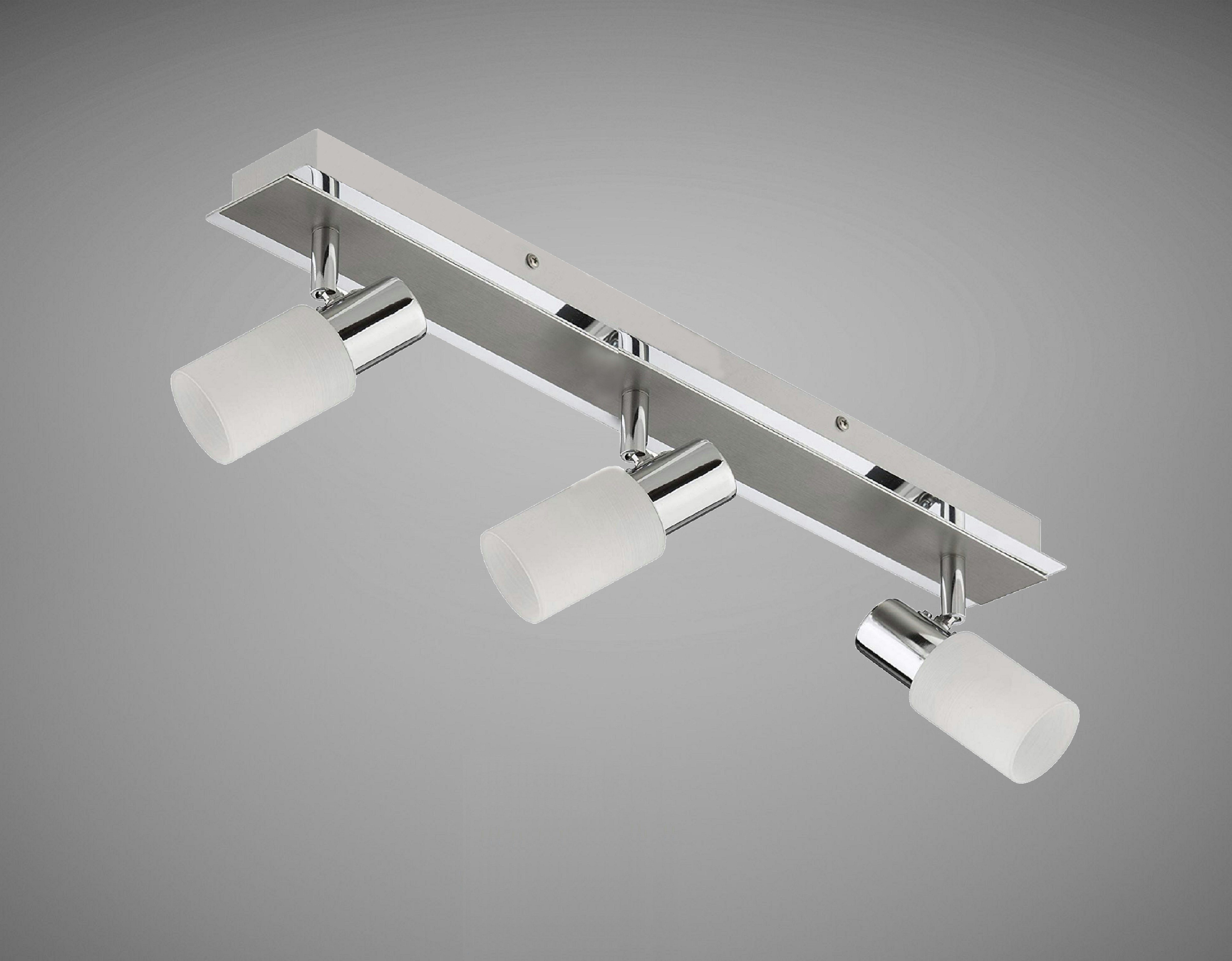 TRANGO LED Deckenleuchte, 3-flammig 2007-38 LED Deckenleuchte Chrom-Optik & günstig online kaufen