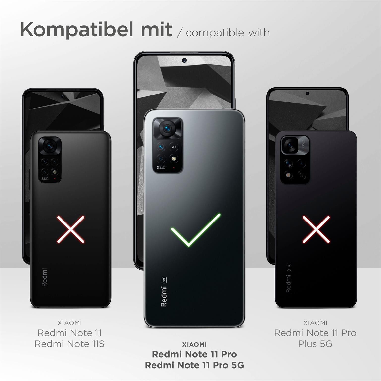 ONEFLOW Handyhülle für Redmi Note 11 Pro Glitzer Hülle Glitter Case Rosa 6,67 Zoll, Hülle Glitzernd Dünne Schutzhülle mit Kameraschutz Frauen Glitzerhülle