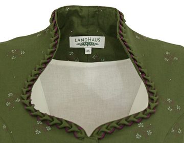 Trachtenmode Hiebaum Dirndl 'Isalie' - Traditionell, Grün Lila 60cm