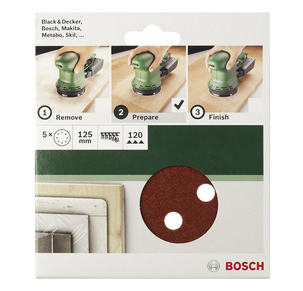Thumbnail - Bosch Accessories Schleifpapier Bosch Accessories 2609256A27 Exzenterschleifpapier mit Klett, gelocht