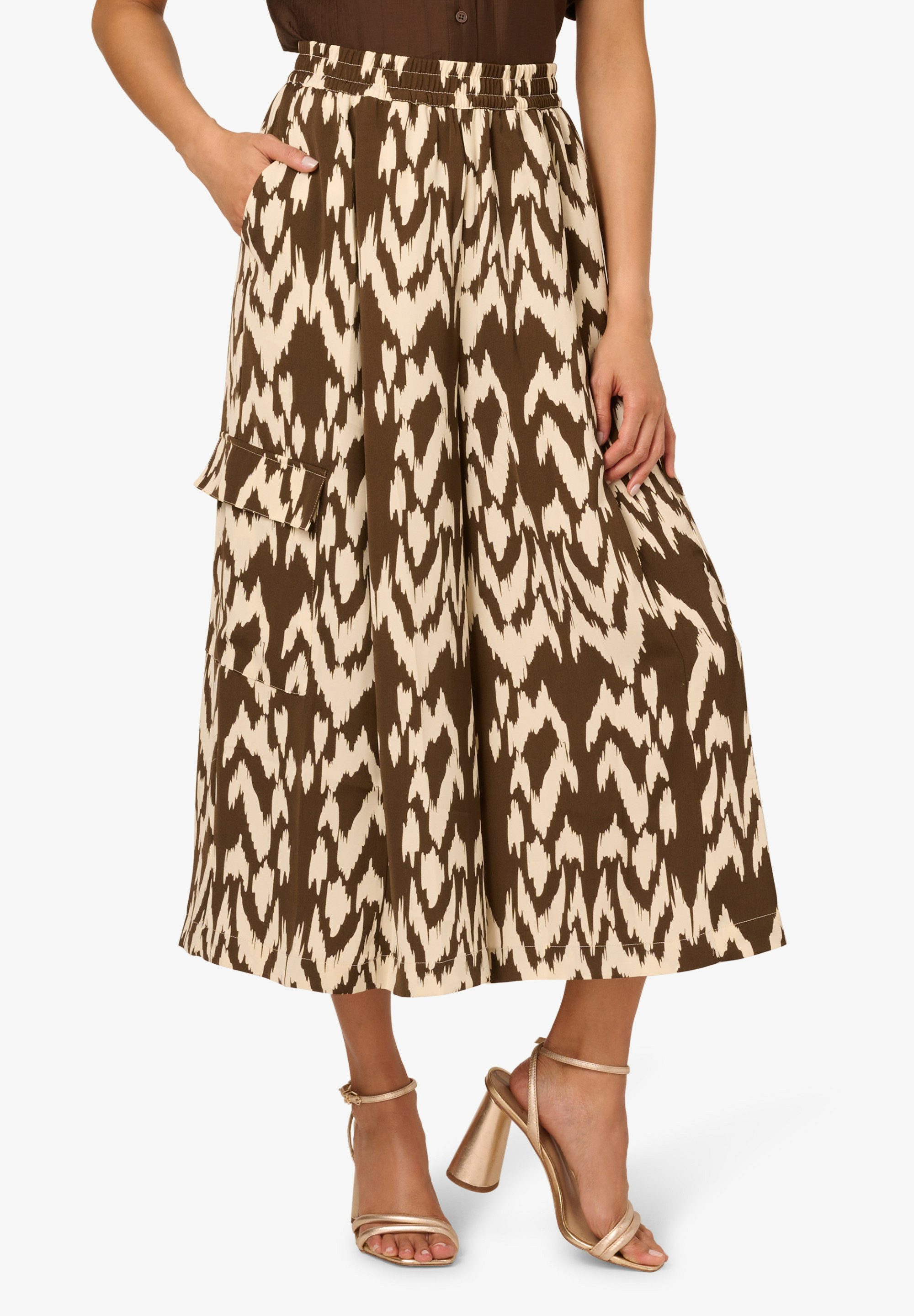 Adrianna Papell Stoffhose Wide Leg Pull günstig online kaufen