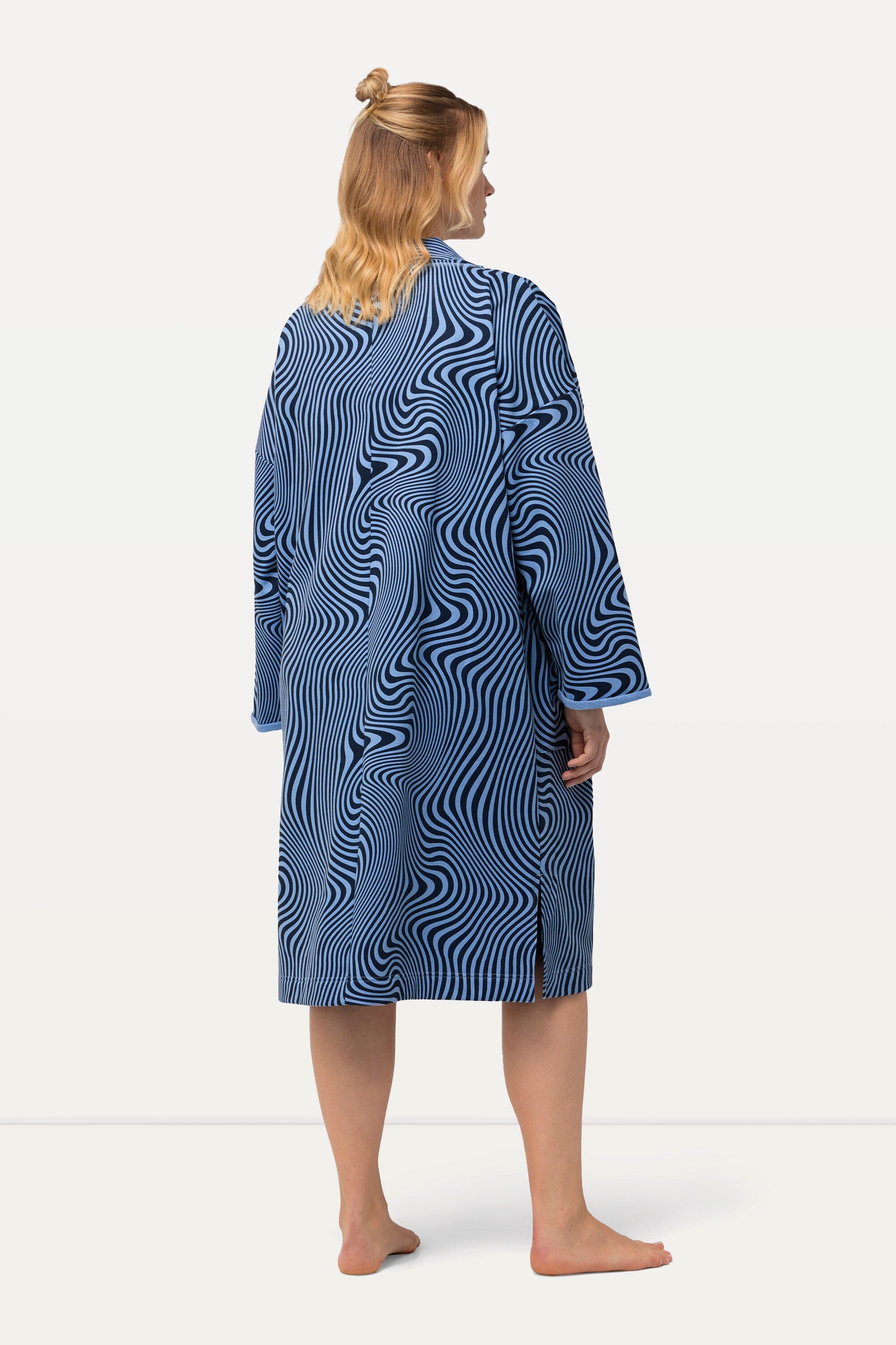 Ulla Popken Sweatjacke Loungewear-Langjacke Oversized offene Form – Bild 3 von 4