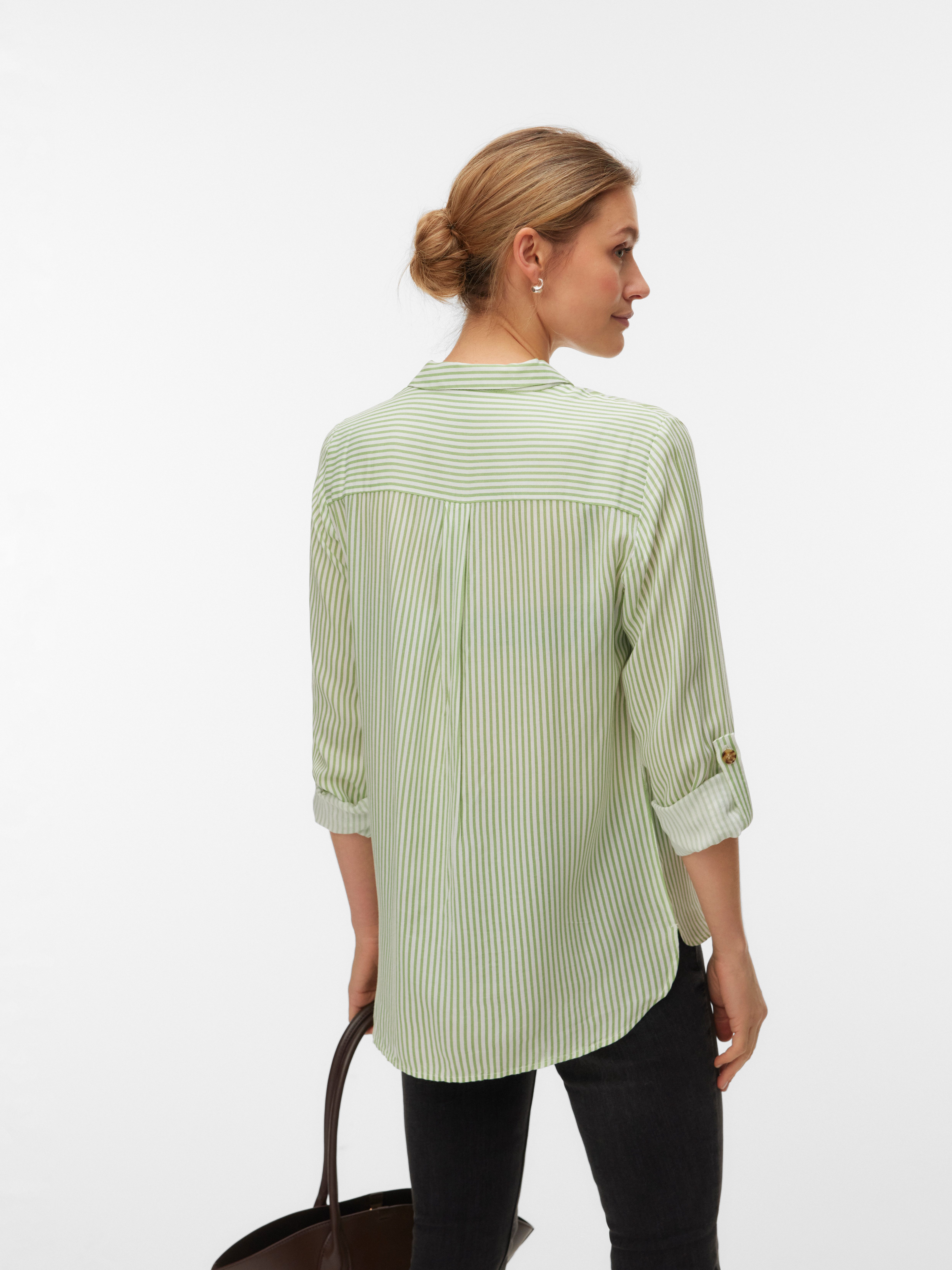 Vero Moda Hemdbluse VMBUMPY L/S SHIRT NEW WVN GA NOOS Viskose, regular fit