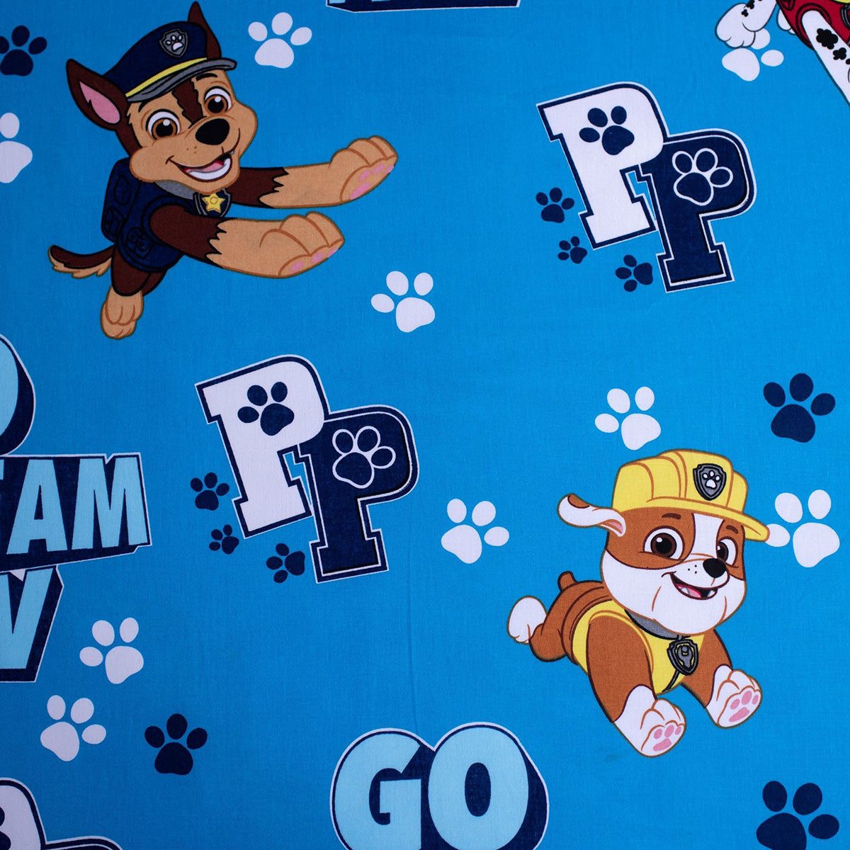 PAW PATROL Spannbettlaken Nickelodeon, Renforcé, (1 Stück)