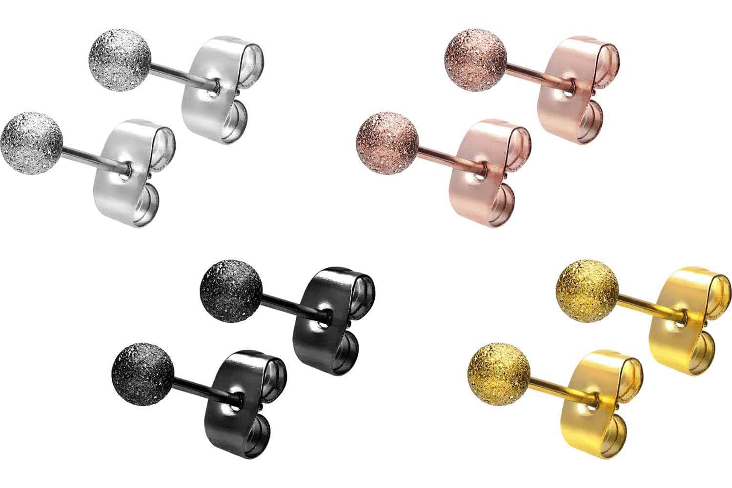 FILANGO Paar Ohrstecker Chirurgenstahl Ohrstecker DIAMANTOPTIK (Ohrstecker, günstig online kaufen