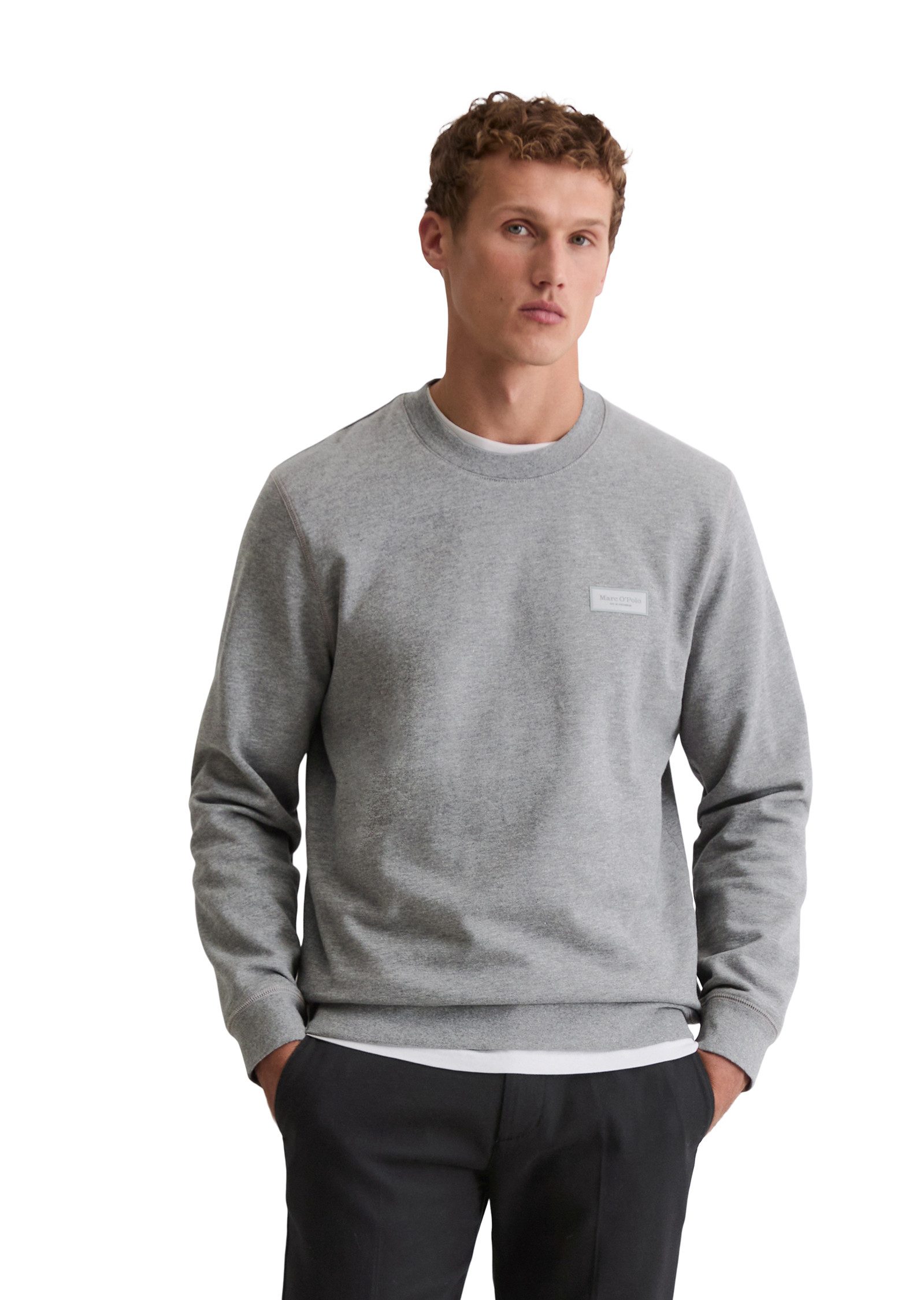 Marc O'Polo Sweatshirt regular fit aus weichem Bio-Baumwoll-Sweat angenehm weich gebrushte Innenseite