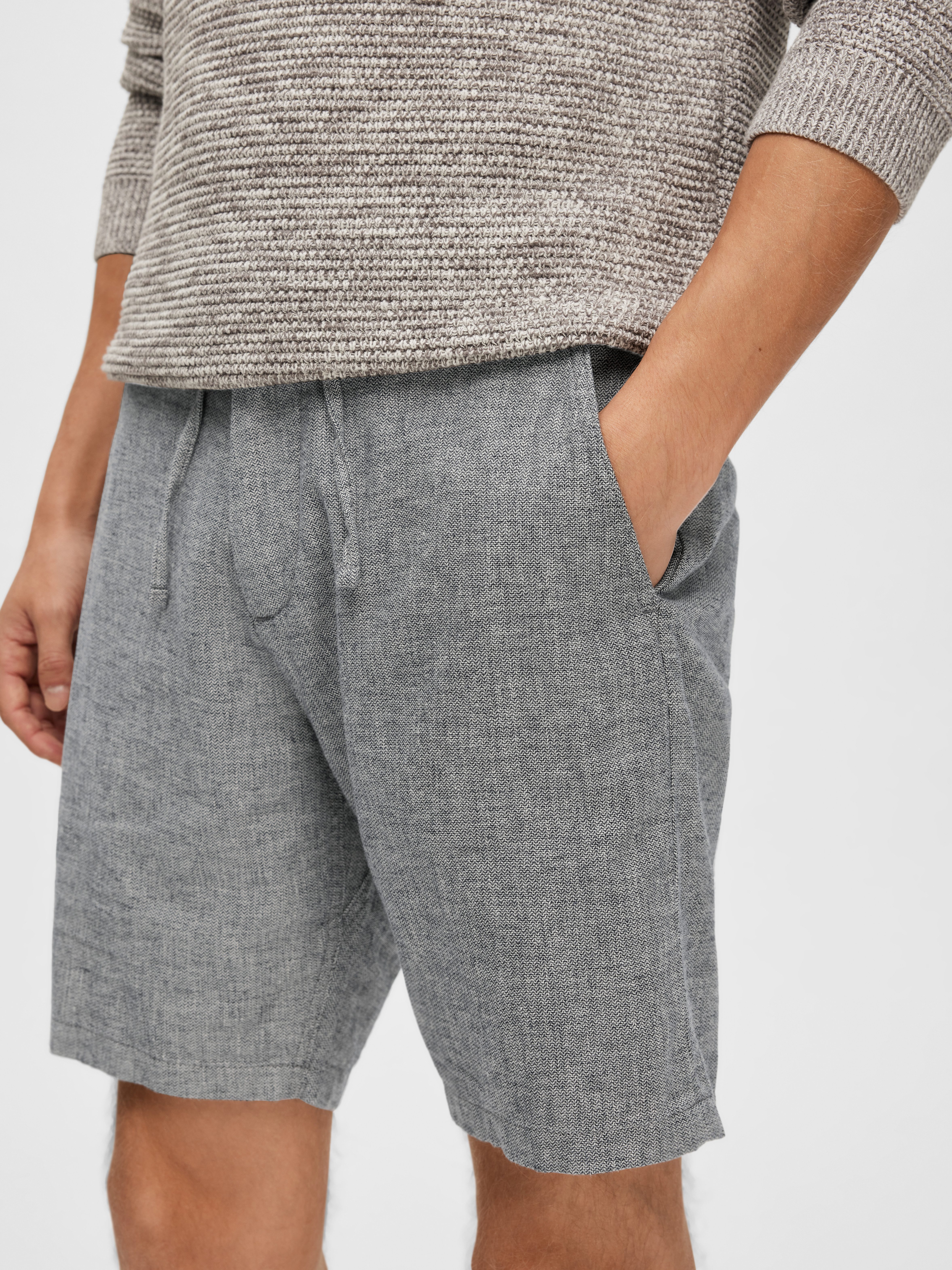 Selected Herren Chino Shorts SLHREGULAR-BRODY LINEN Regular Fit günstig online kaufen