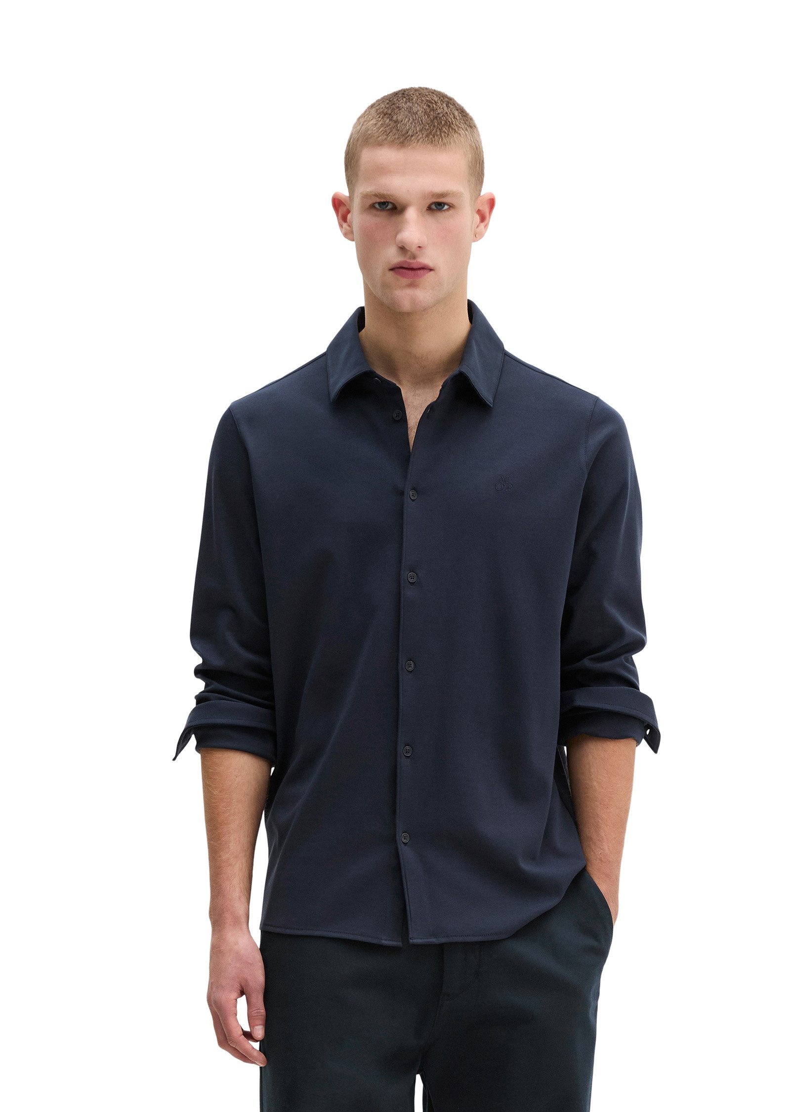 Marc O'Polo Blusenshirt aus weicher Bio-Baumwolle