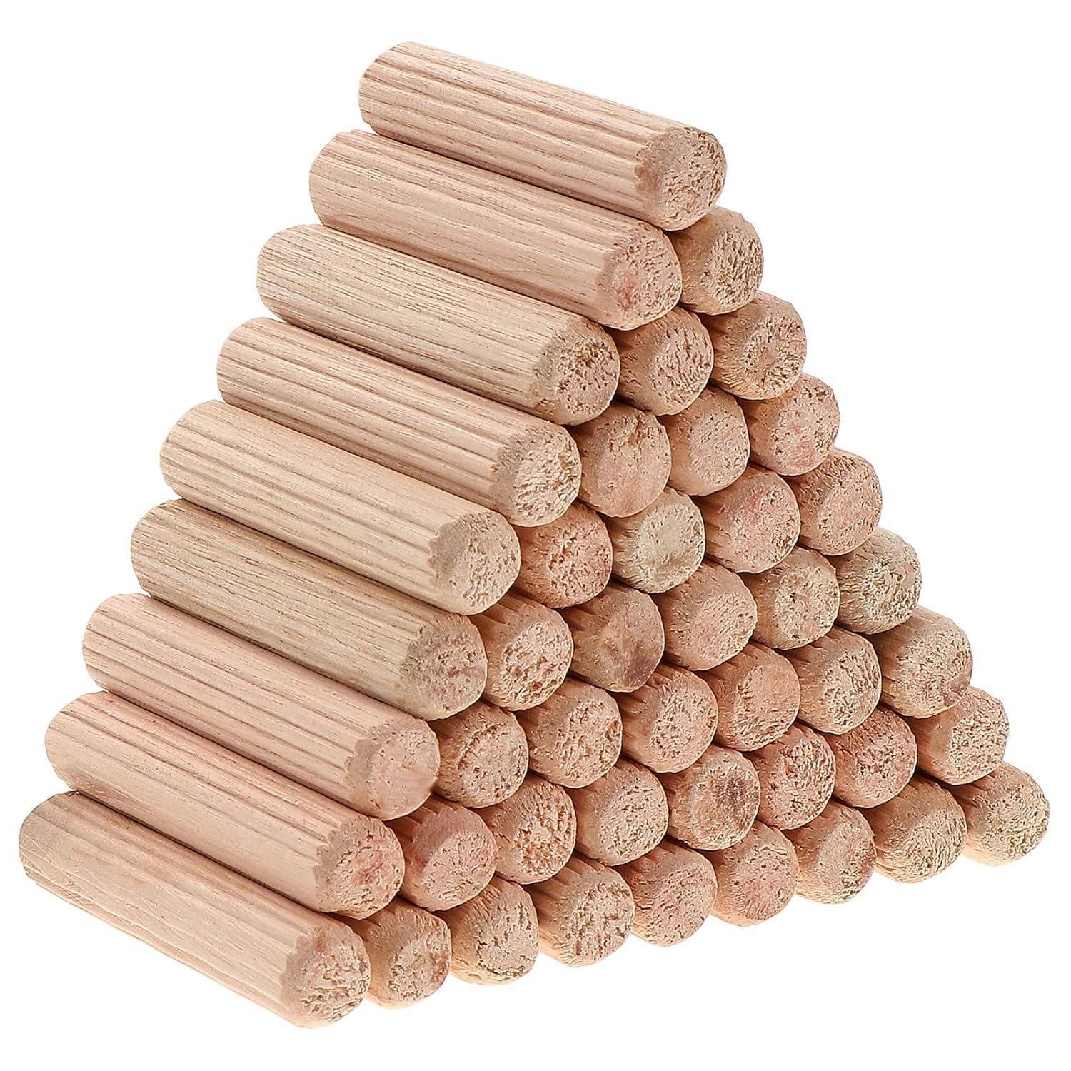 LuxusKollektion Holzdübel Holzdübel Riffeldübel Buche Möbel DIY Basteln 500 Stüc