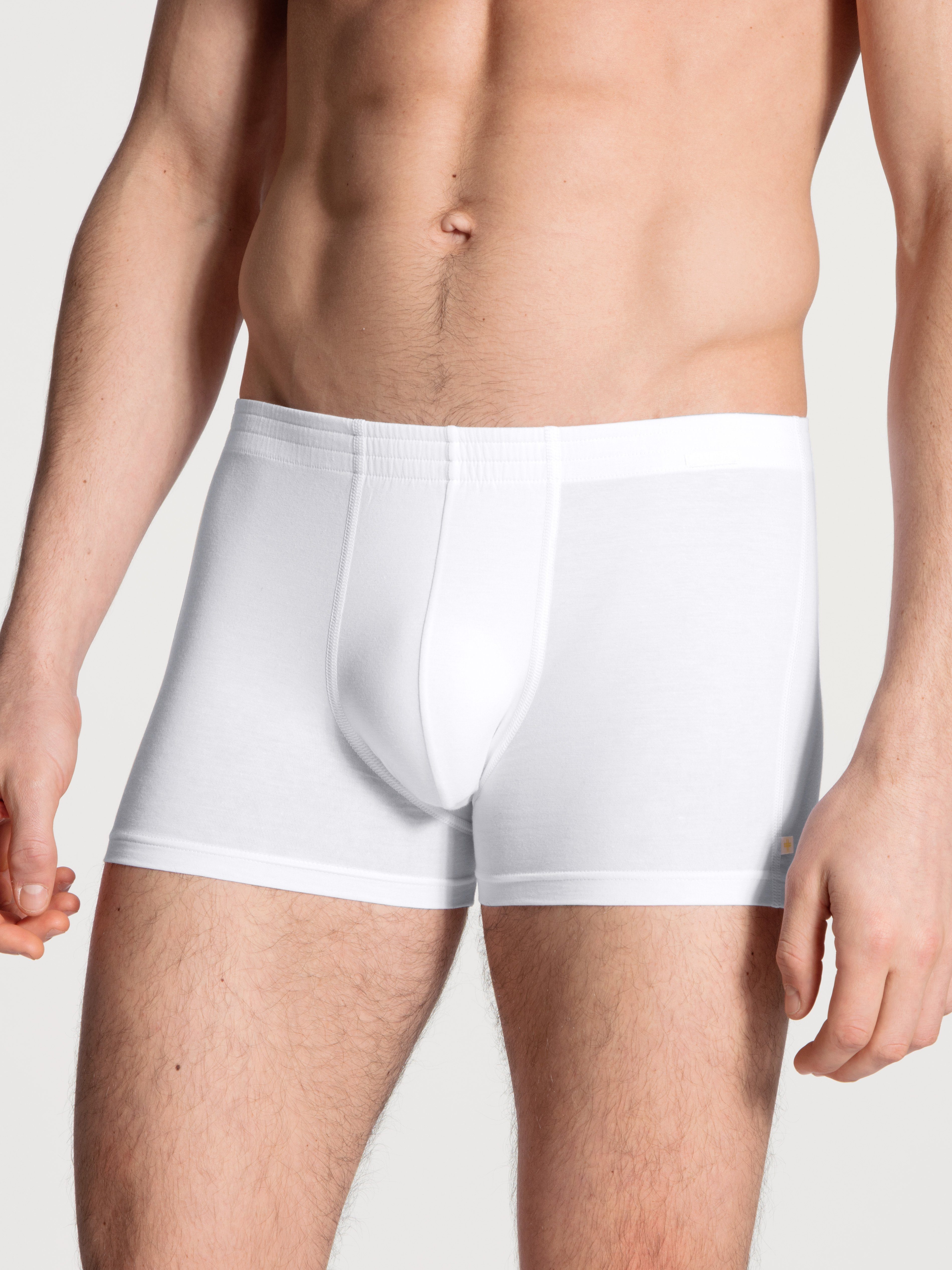 Focus bezogenem Bund weiss mit Boxer Herren-Trunk CALIDA