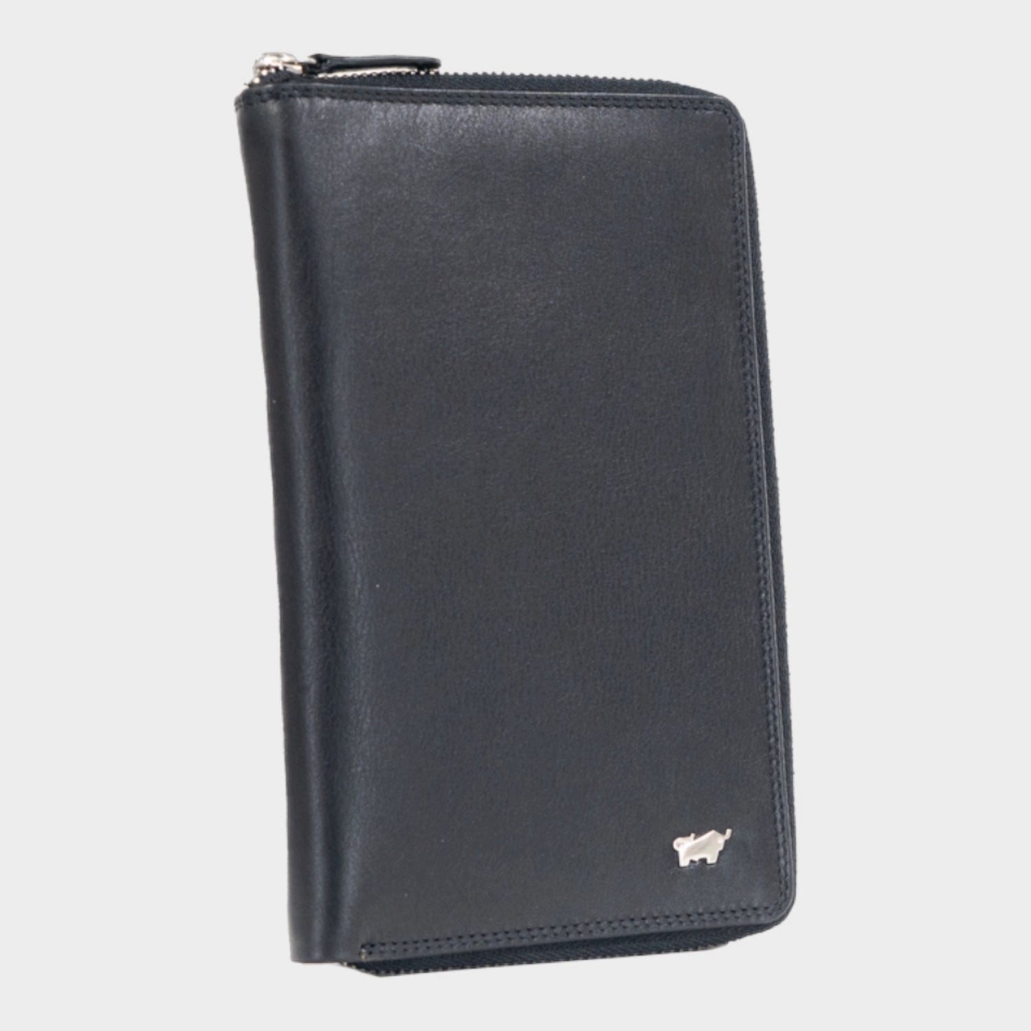 Braun Büffel Brieftasche GOLF RFID Brieftasche 16 Kartenfächer schwarz