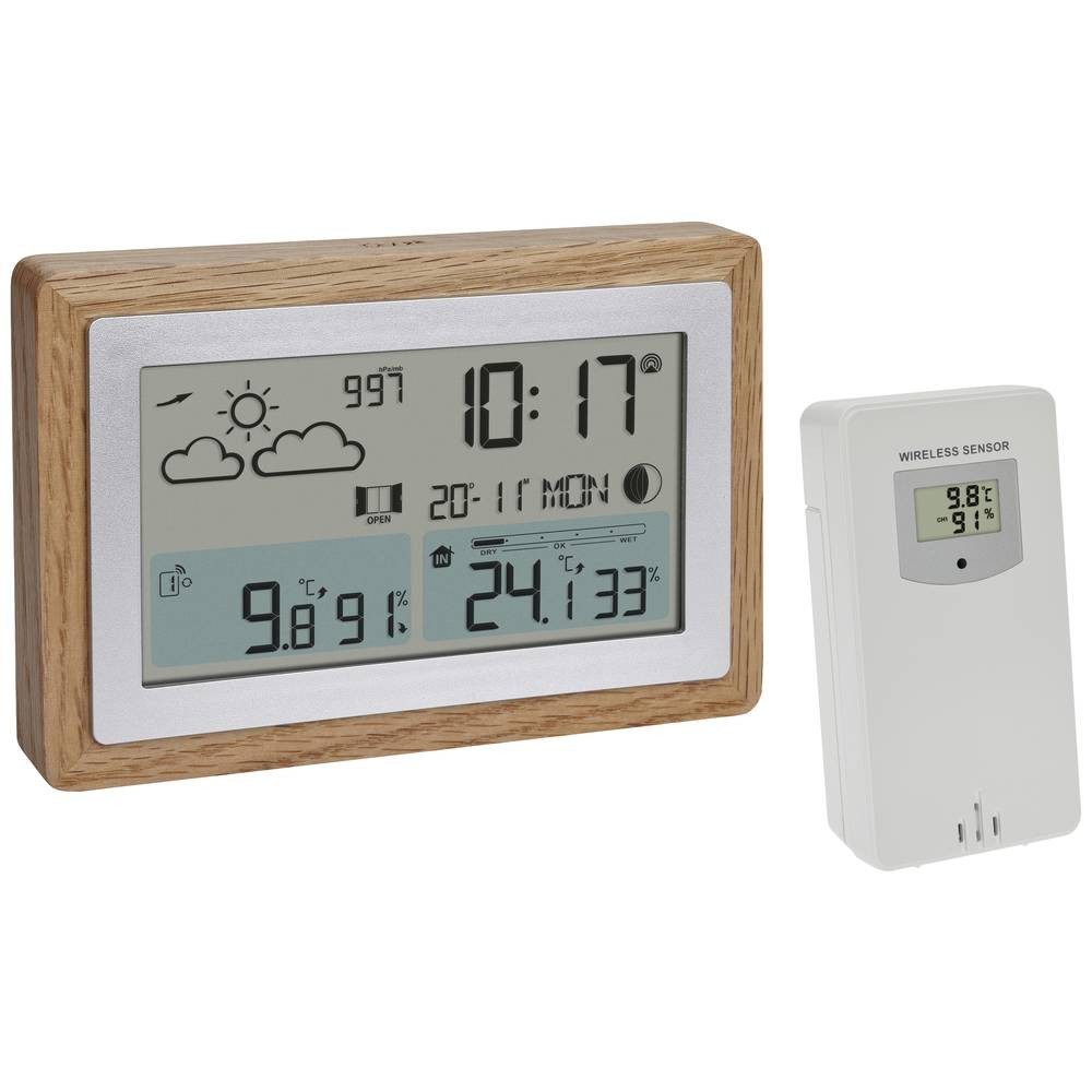 Wetterstation aus Eichenholz