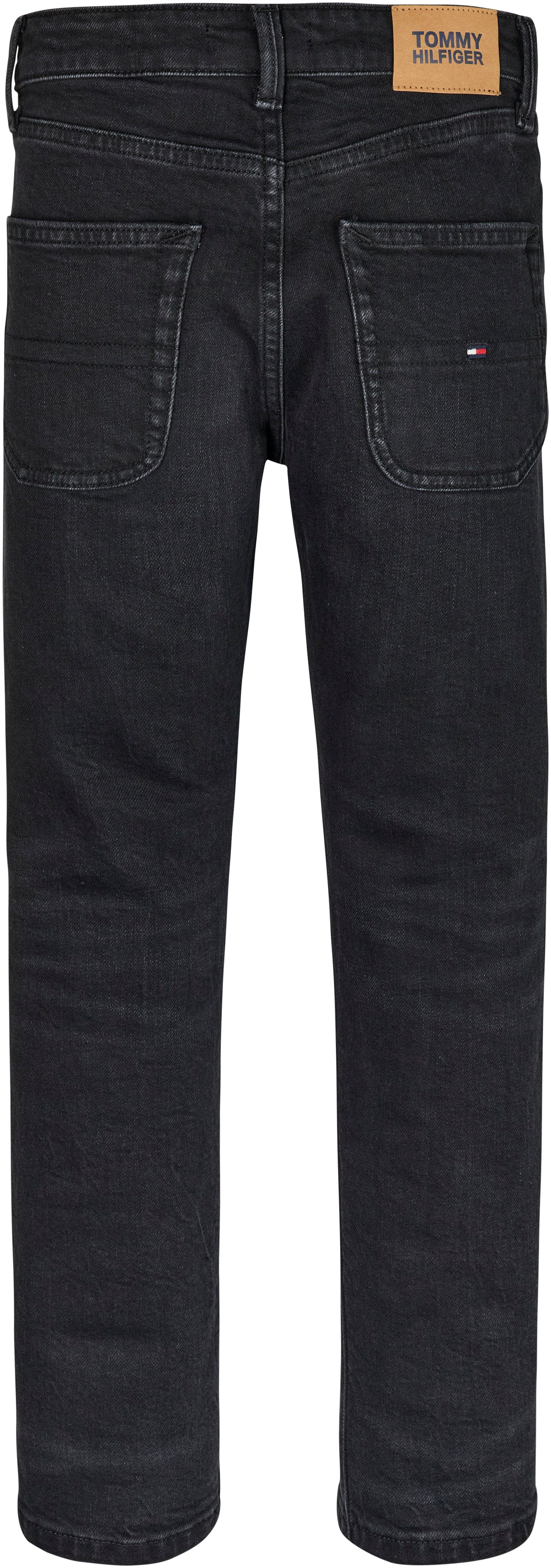 Tommy Hilfiger Faded-out BLACK Straight-Jeans STRAIGHT mit MODERN Effekten