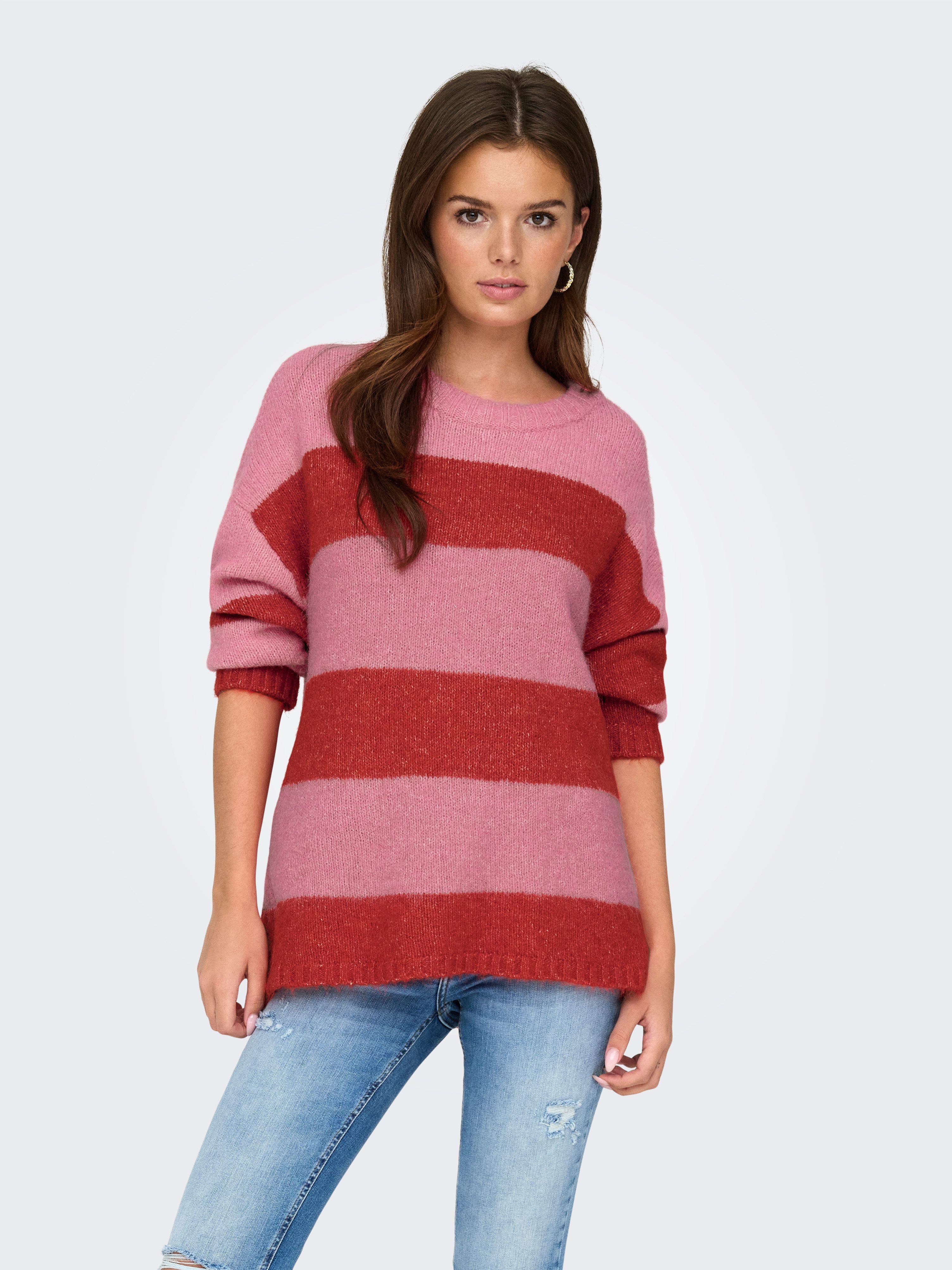 ONLY Rundhalspullover ONLFILONE LIFE LS O-NECK günstig online kaufen