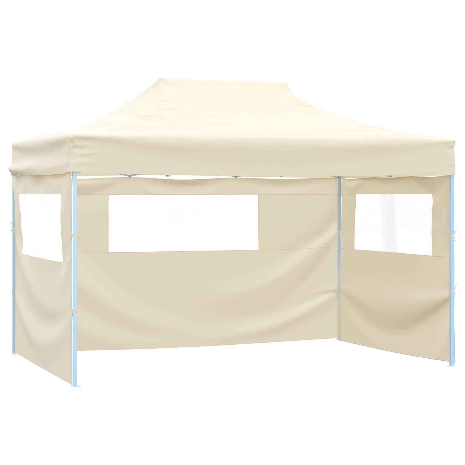 vidaXL Partyzelt Party-Zelt 280 x 410 x 315 cm Creme Oxford-Stoff