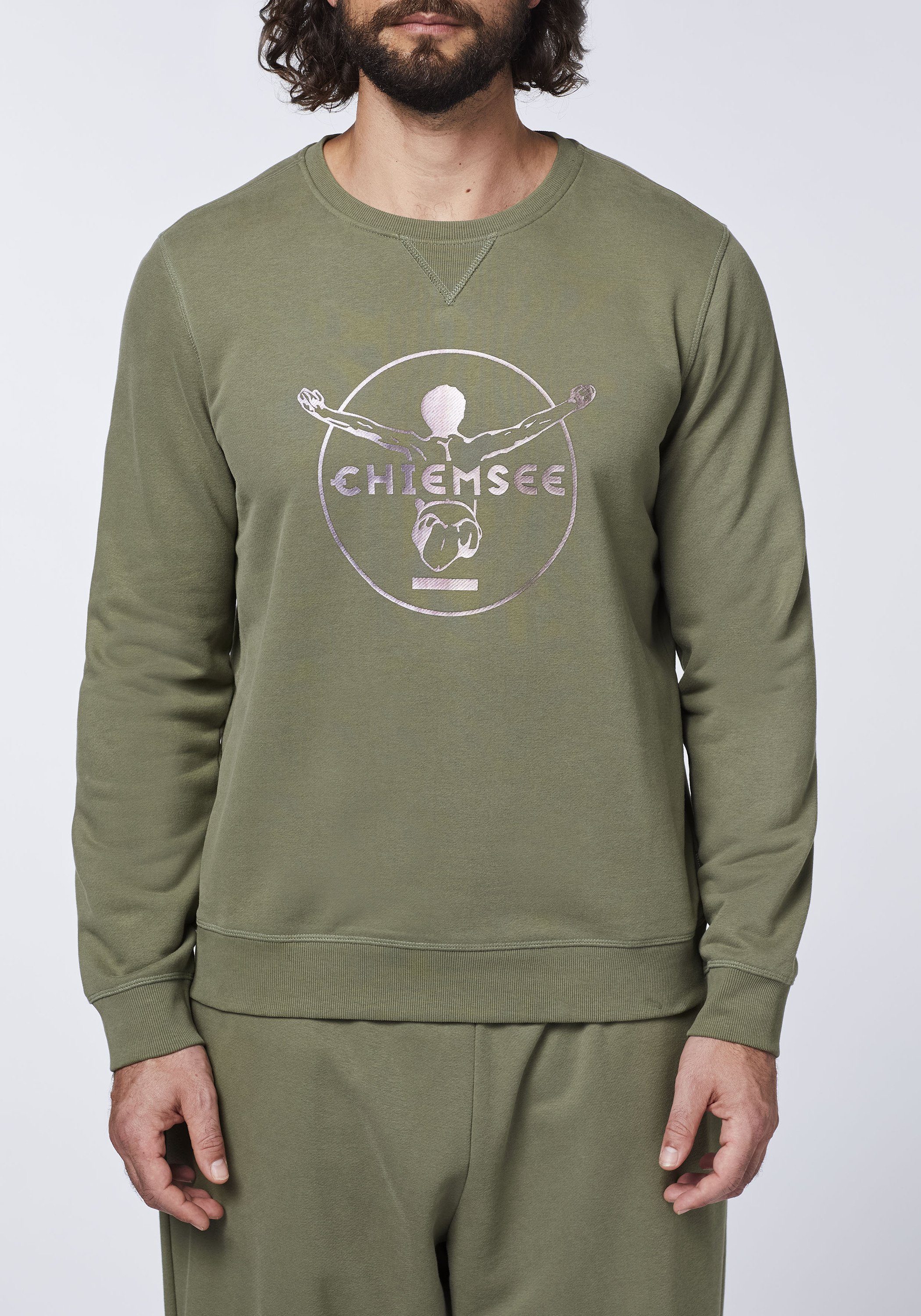 im Dusty Label-Look 18-0515 1 Sweatshirt Sweater Chiemsee Olive