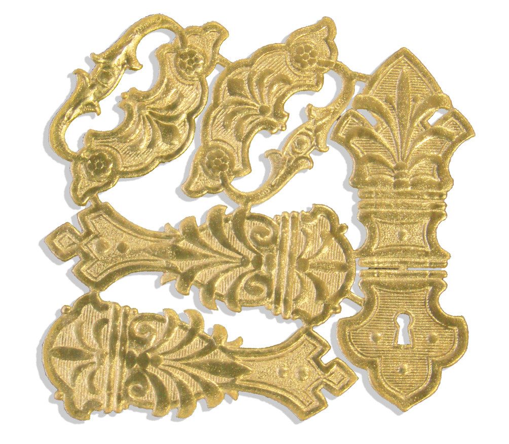 Kunze Tierfigur Beschläge 5er Set aus Dresdner Pappe