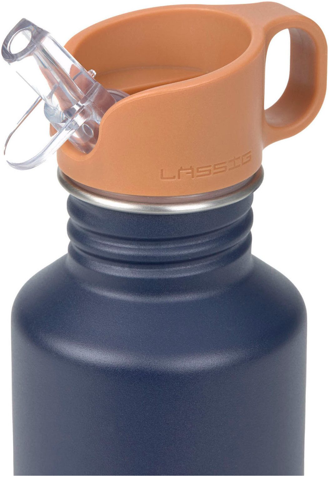 LÄSSIG Trinkflasche Little Gang, Smile, navy, inkl. Sportverschluss
