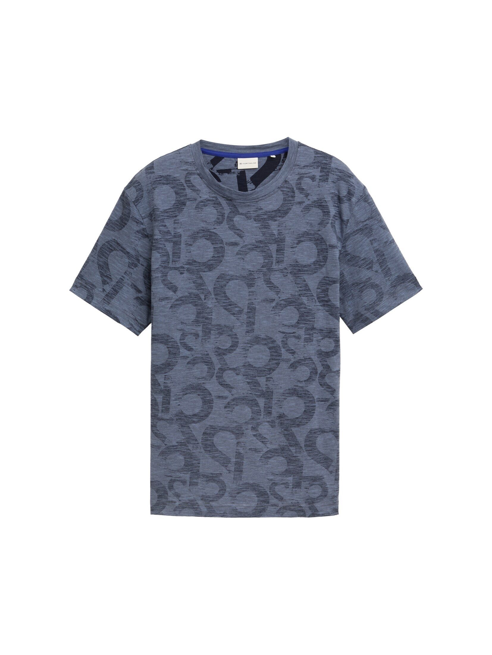 TOM TAILOR T-Shirt T-Shirt mit Allover-Print günstig online kaufen