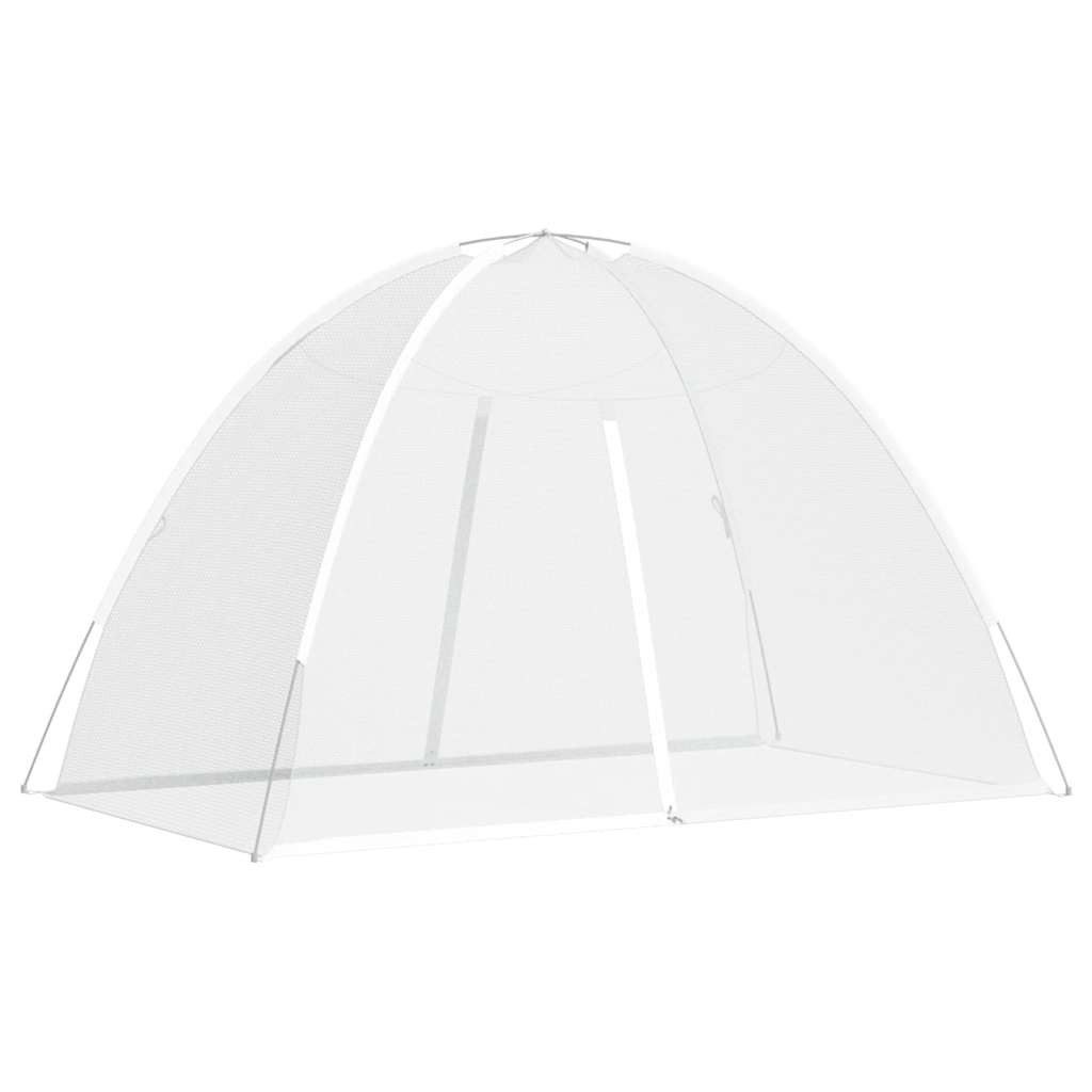 vidaXL Moskitonetz Moskito-Netzzelt Mongolisch 220 Mesh Weiß 200x120x130 cm