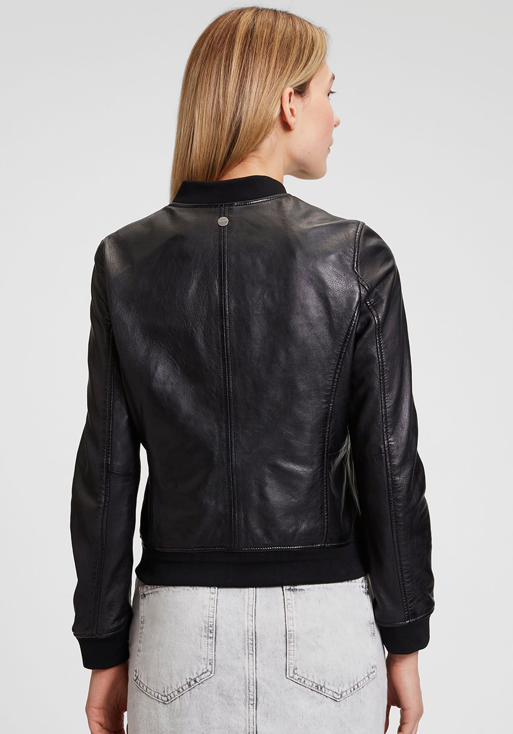 Mauritius Lederjacke MWBjella mit Stehkragen, Reißverschluss, günstig online kaufen