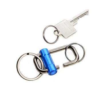 TROIKA Schlüsselanhänger Schlüsselanhänger mit 3 Schlüsselringen in 2 Größen 2-WAY KEY