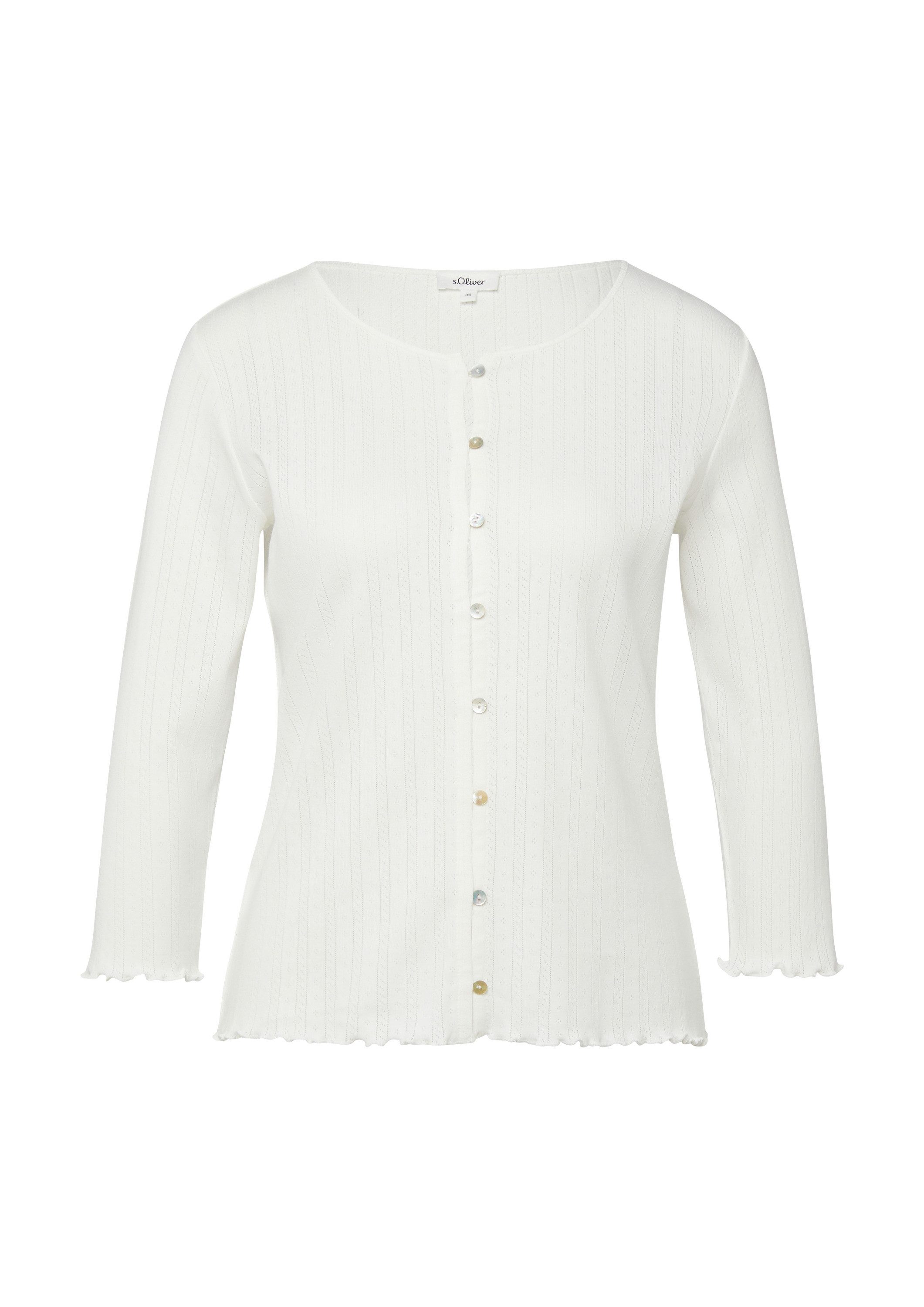 s.Oliver Cardigan Indoor-Jacke Pointelle-Jacke
