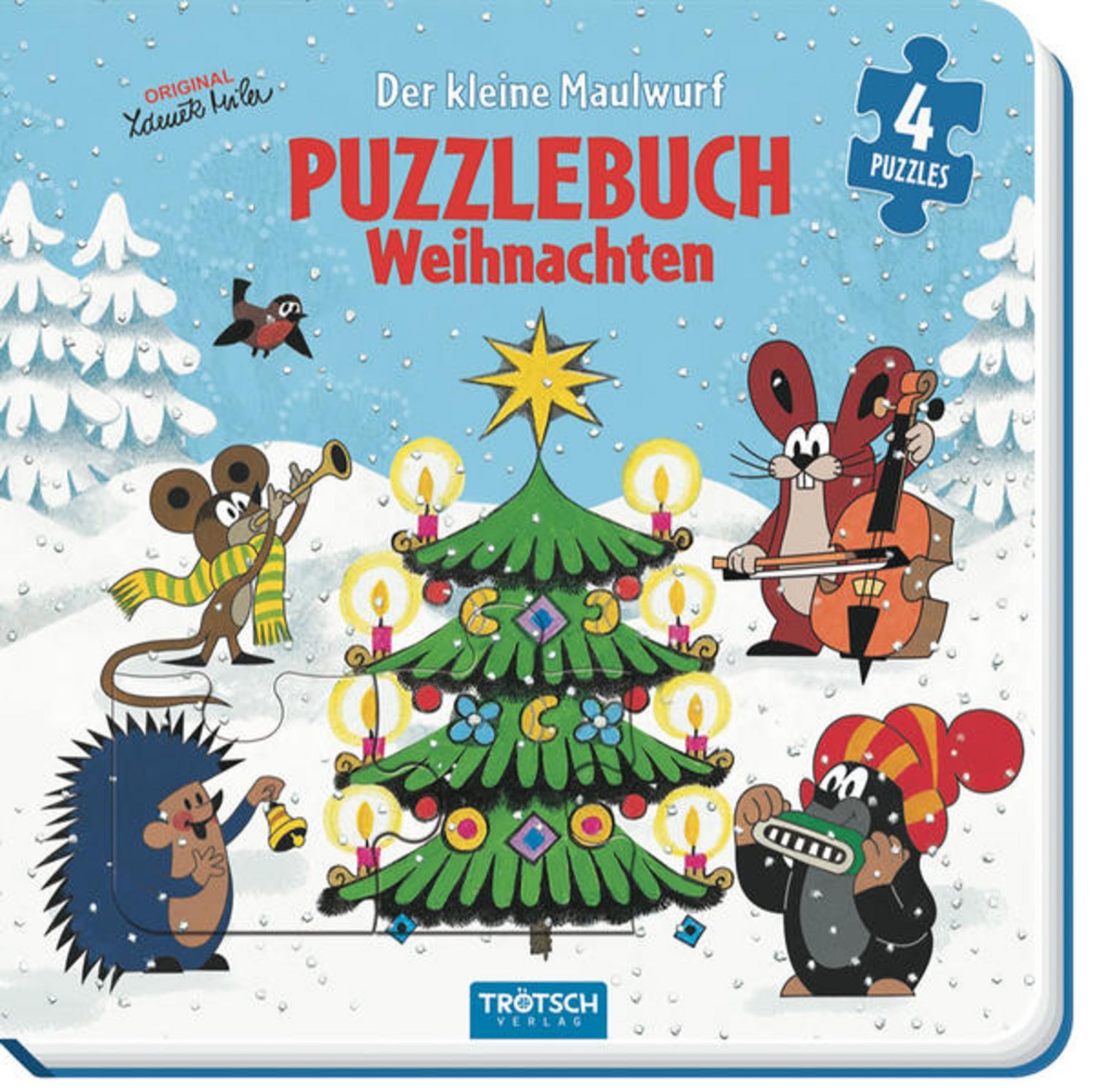 Trötsch Der kleine Maulwurf Puzzlebuch mit 4 Puzzle Weihnachten / diverse