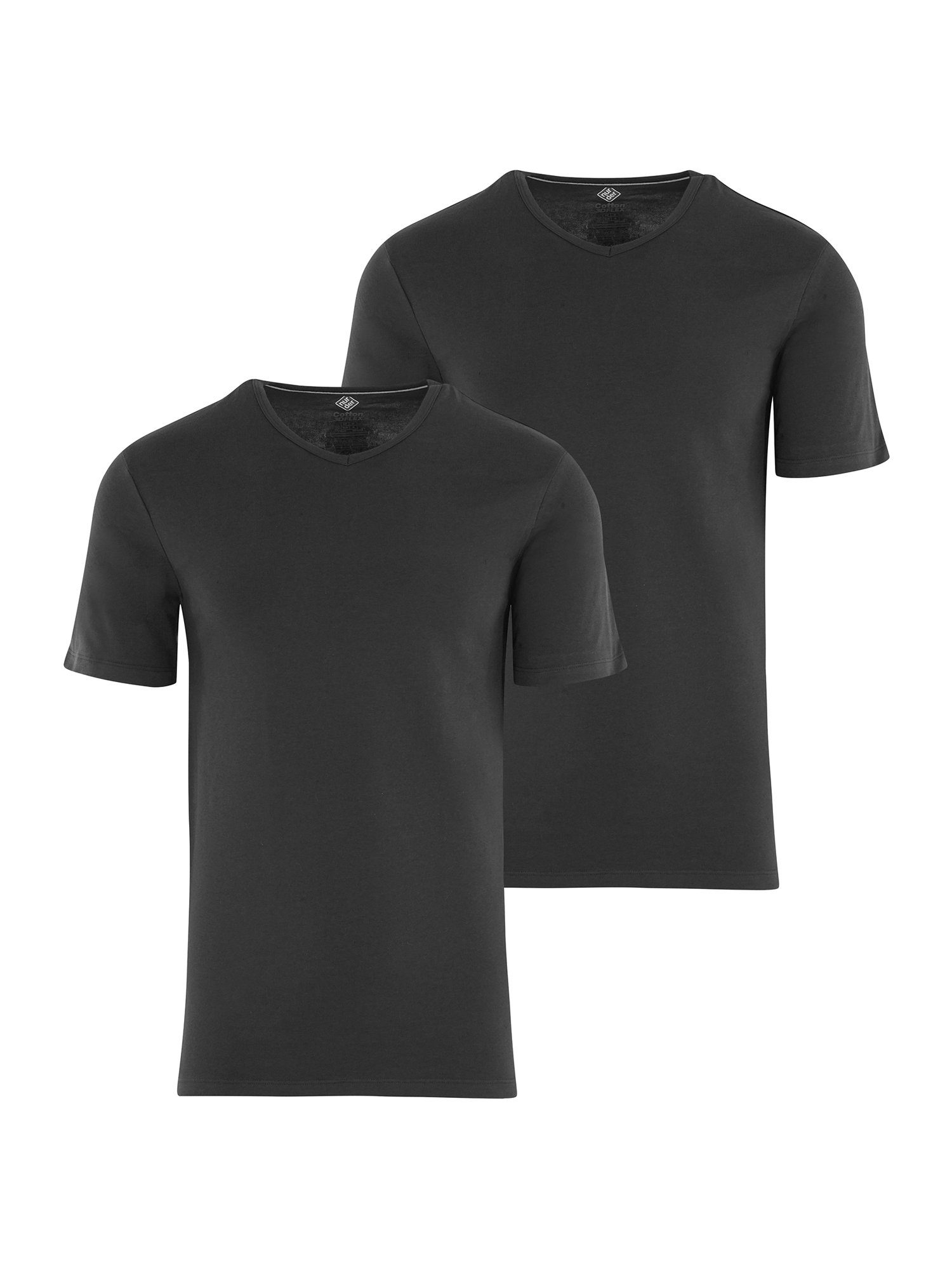 Nur Der Unterhemd T-Shirt 3D-Flex (2-St) schwarz