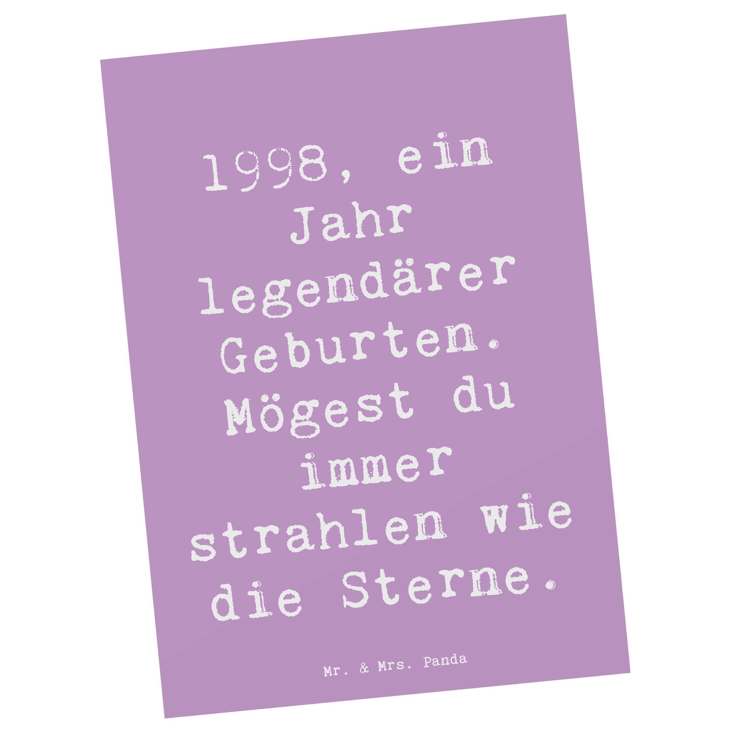 Postkarte 1998 Geburtstag Glanz - Lavendeltraum - Geschenk, Geburtstagskinder