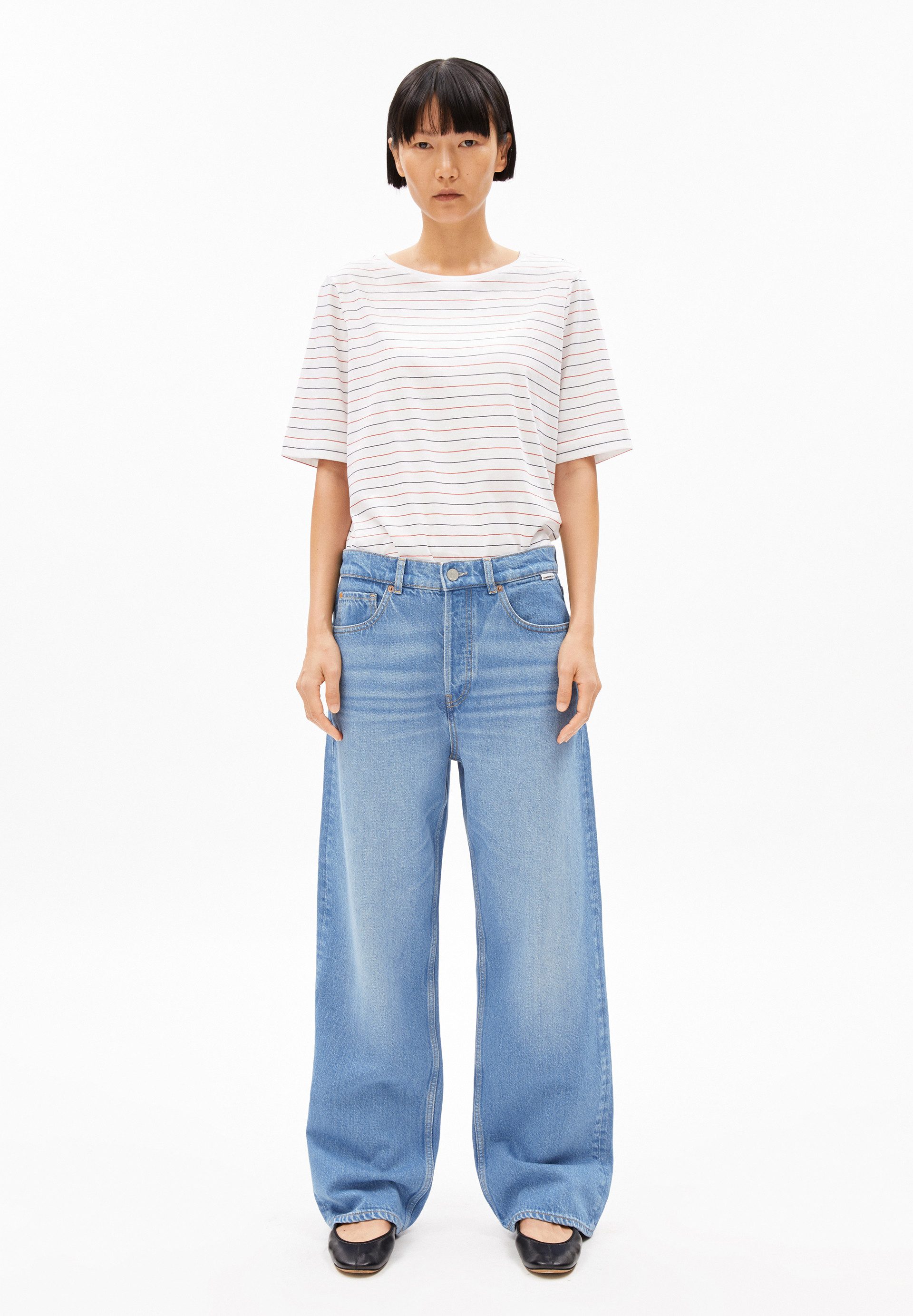 Armedangels Boyfriend-Jeans HAAYI Baggy Jeans Hanf-Mix günstig online kaufen