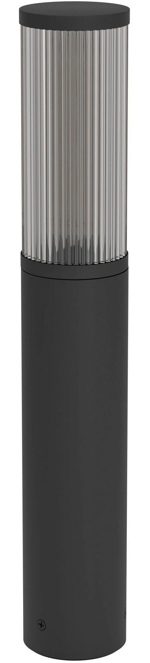 EGLO Sockelleuchte Salle Sockellampe, Außenleuchte, Außenlampe aus Metall, IP54, E27, ohne Leuchtmittel, Stehleuchte - H46,5 x Ø7,5 cm - schwarz - 1X15W exkl.