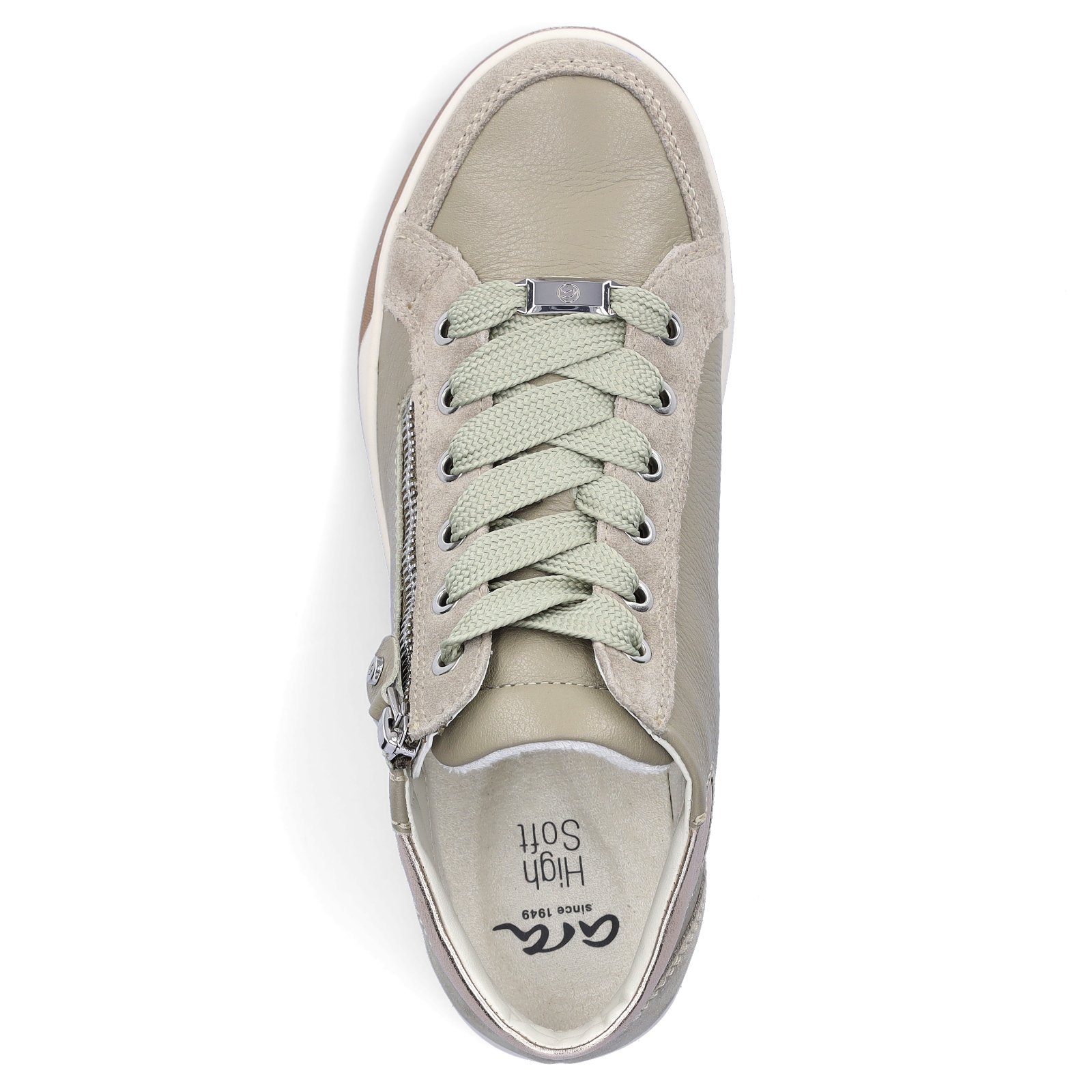 Ara Ara Damen grün Sneaker Leder 048239 Sneaker khaki platin