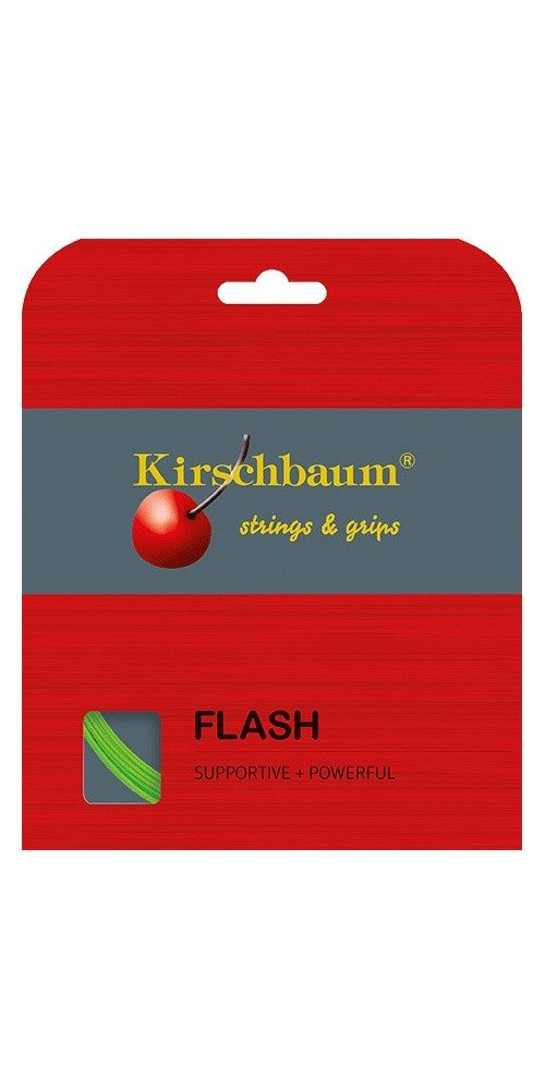 Tennissaite Flash (Haltbarkeit+Power) lime 12m Set