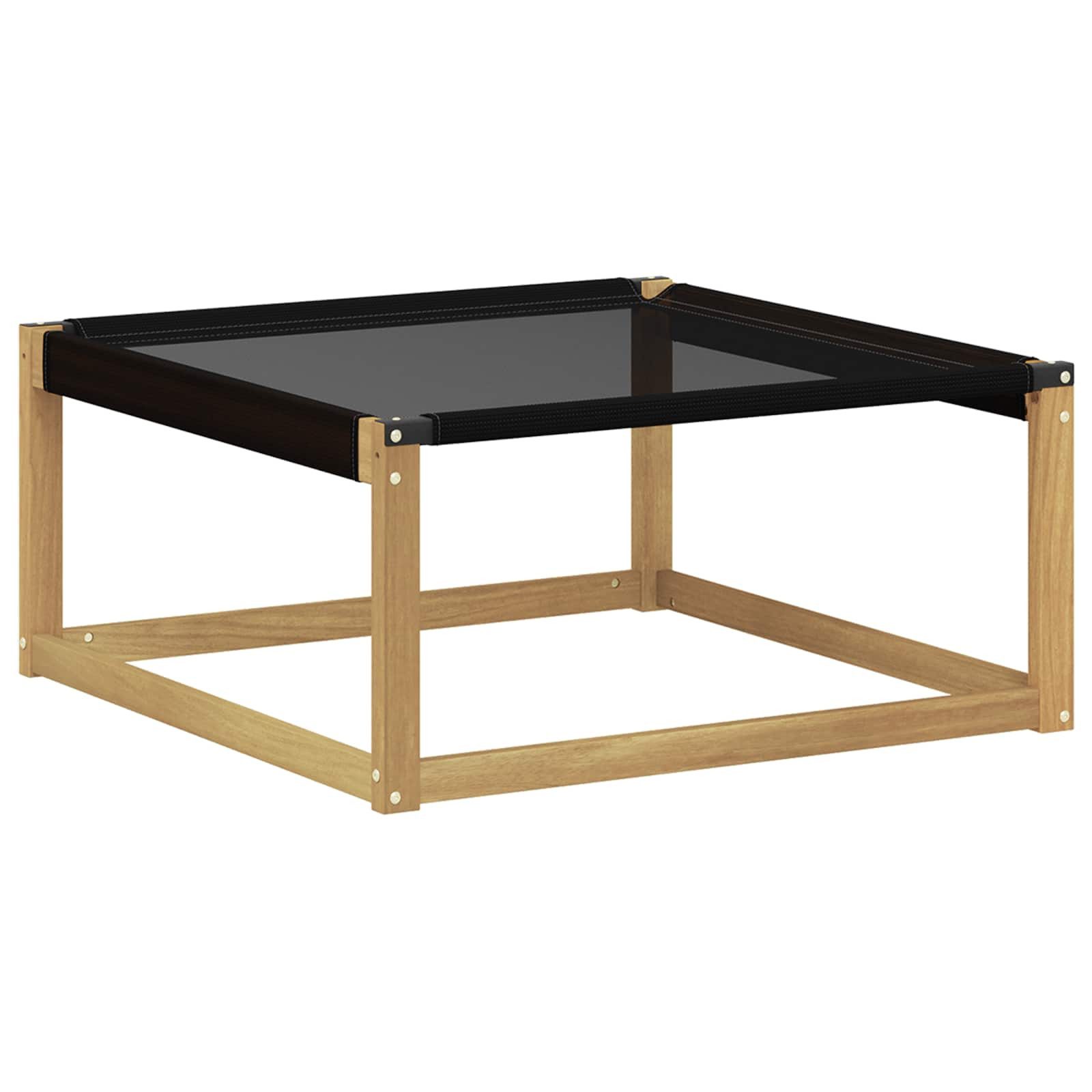 vidaXL Sofaelement Outdoor-Fußhocker Massives nholz und Textilene Weiß