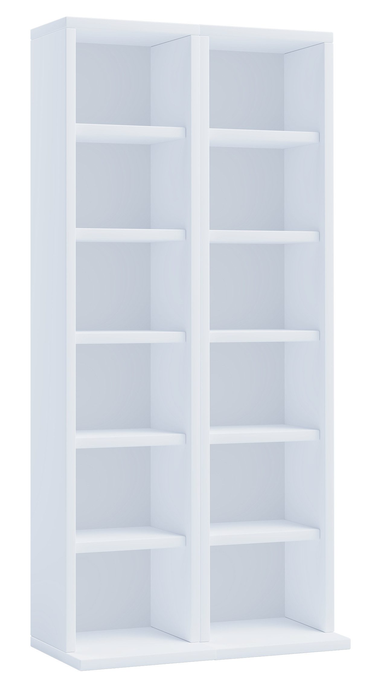 VCM Standregal Holz CD DVD Stand Regal Schrank Ständer Milano