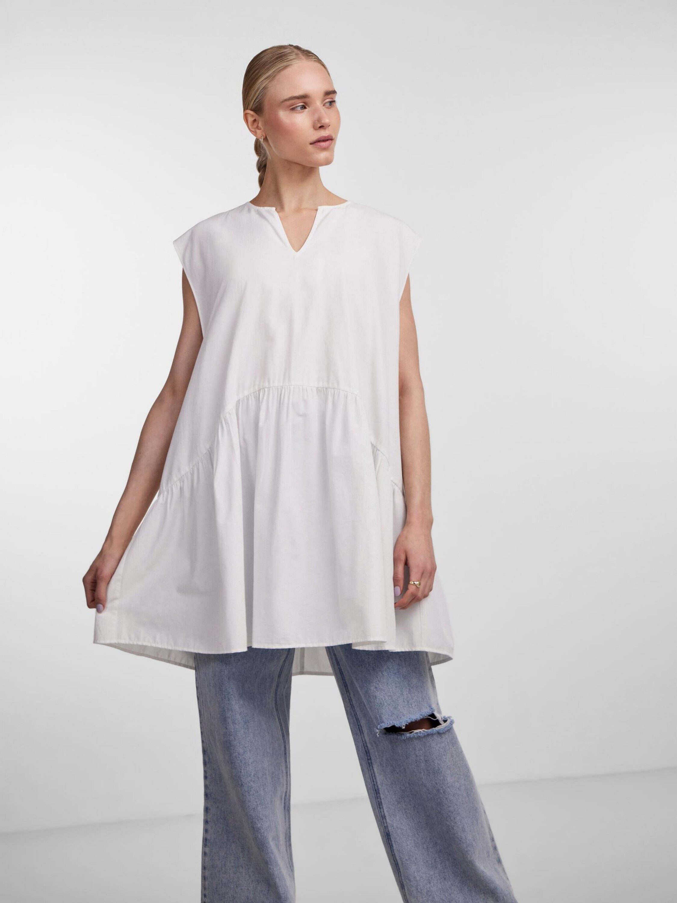 pieces Minikleid MUSTA (1-tlg) Volant