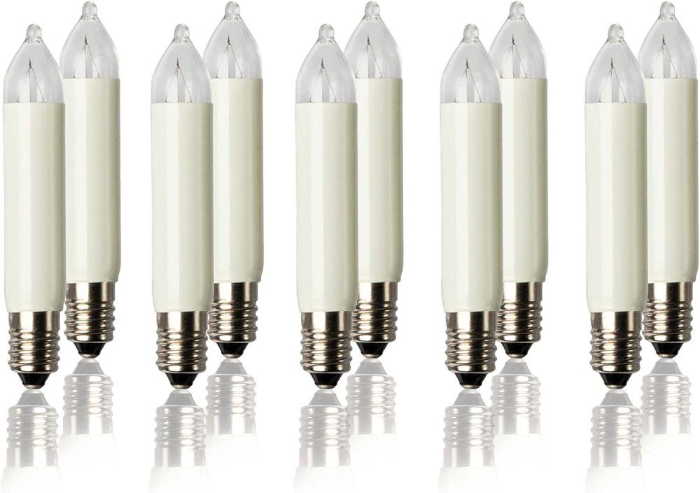 Hellum LED-Leuchtmittel Hellum 10 x 3W E10 16V Kleinschaftkerze