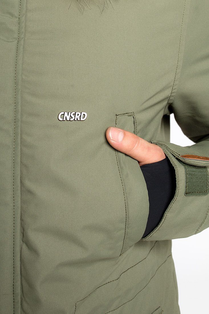 CNSRD Funktionsparka TRAVIS PARKA CS MEN mit hochschließendem Kragen und Kapuze
