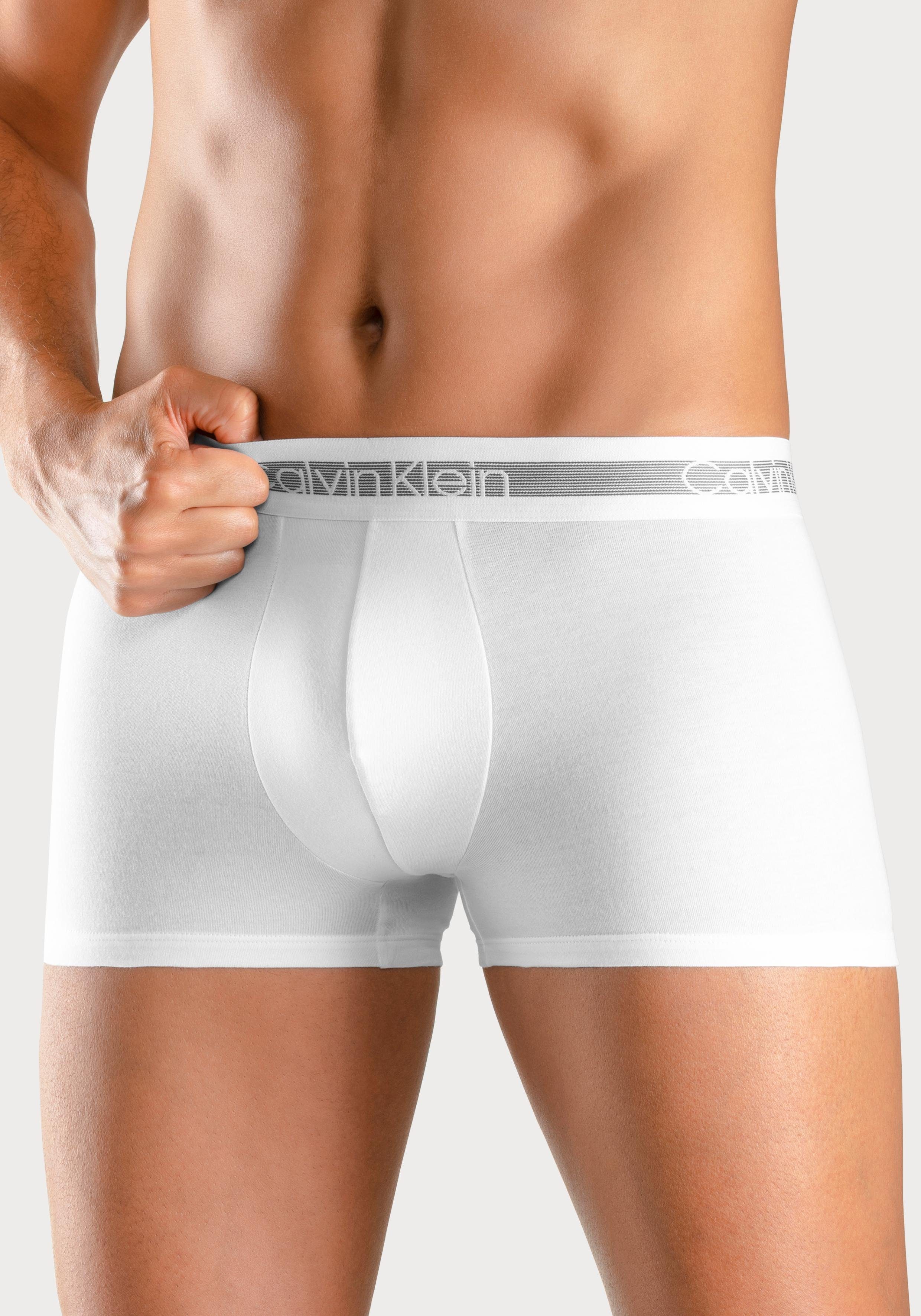 Klein gestreifter (3-St) Cooling GREY Calvin fein Taillenbund HEATHER/BLACK/WHITE Underwear Boxer