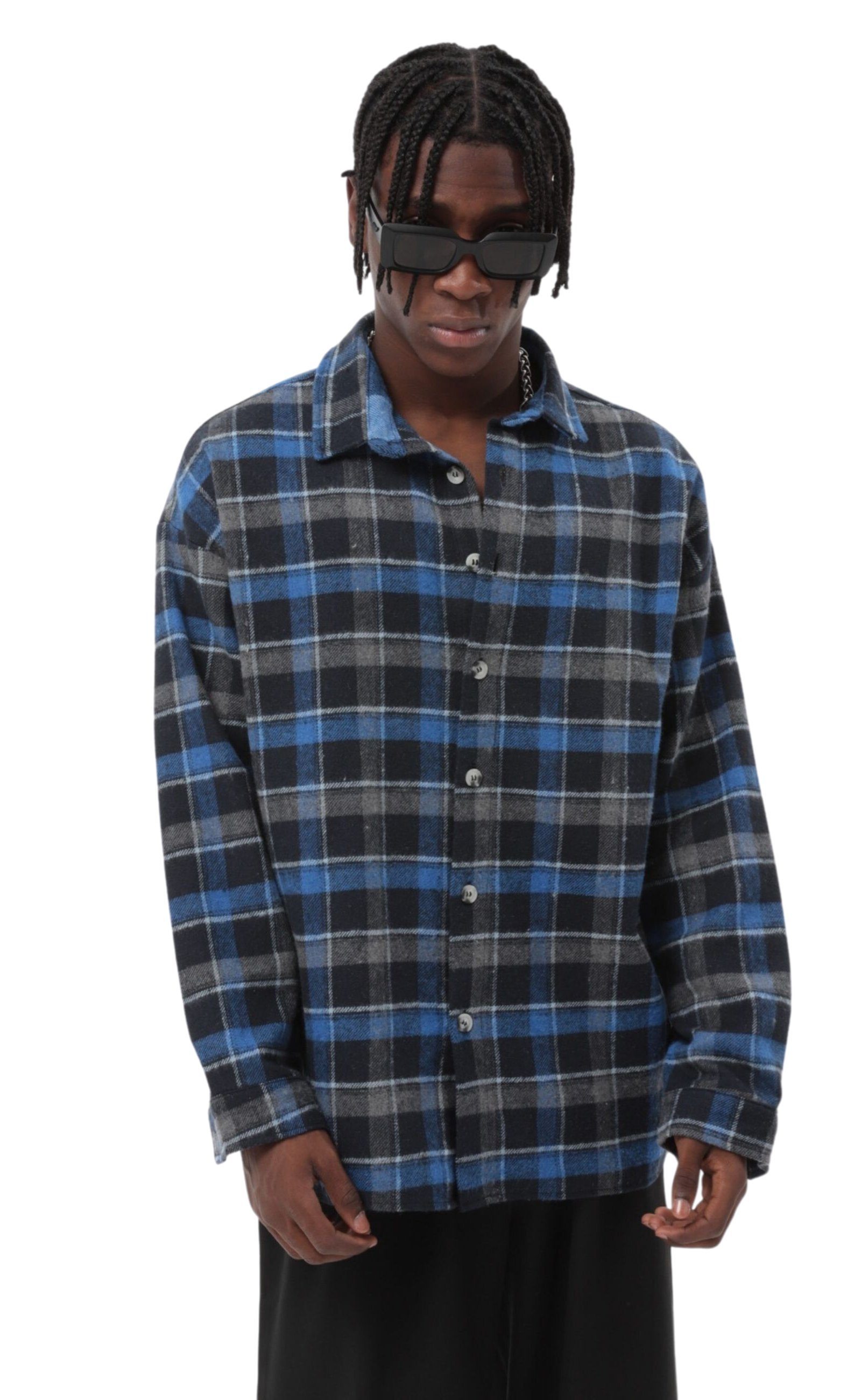 COFI Casuals Flanellhemd Flanellhemd Kariert Hemd Holzfällerhemd (1-tlg) günstig online kaufen