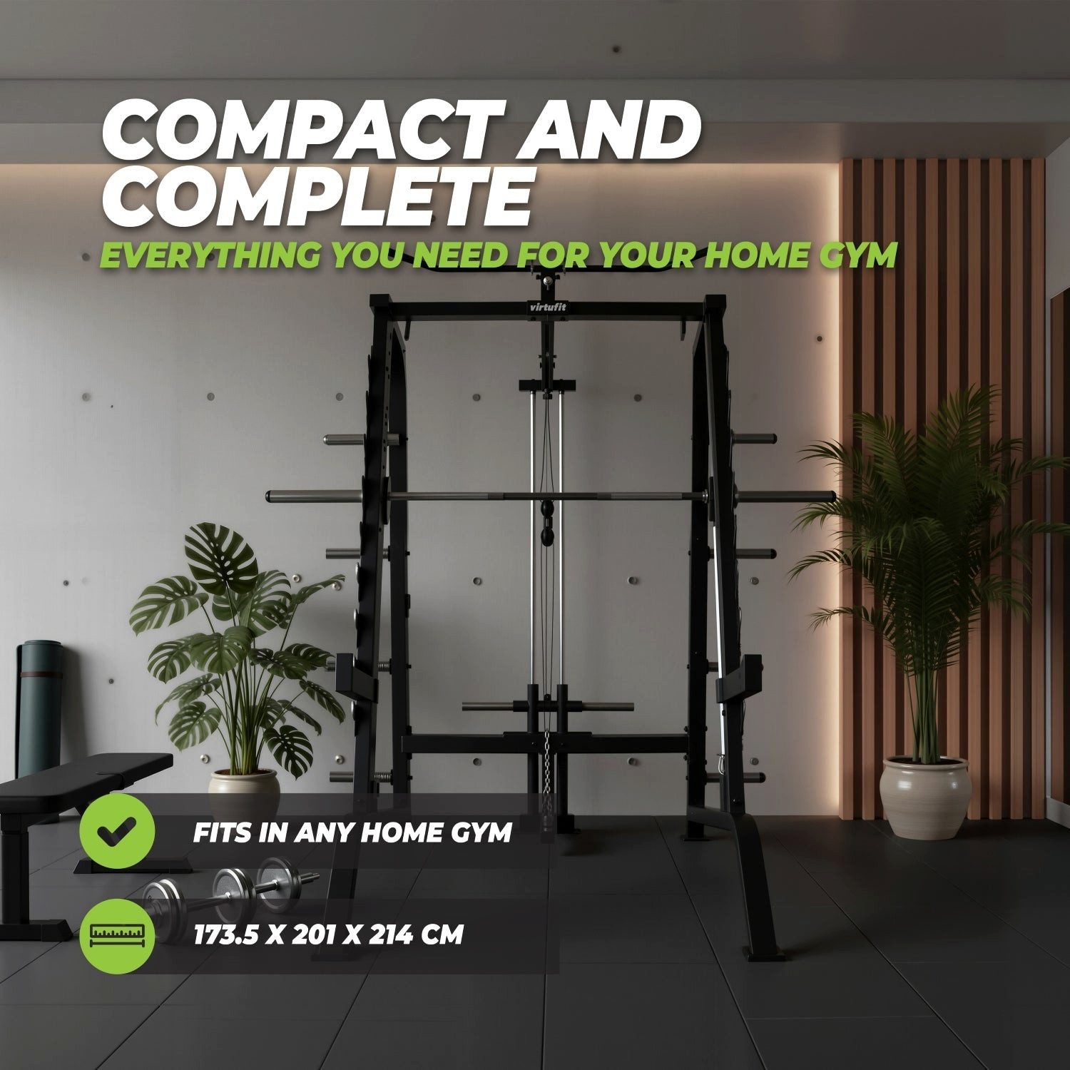 VirtuFit Multipresse VirtuFit SM100 Smith Machine mit Pulley-Station