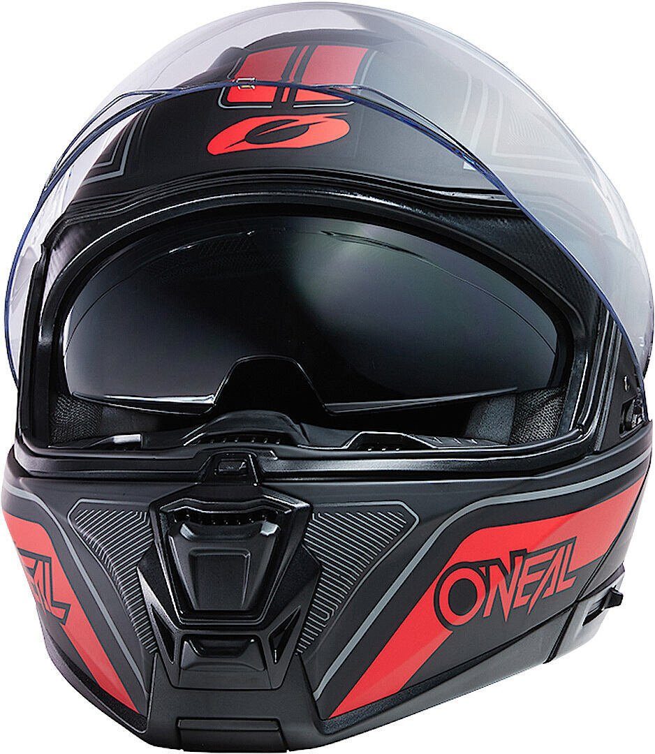 O’NEAL Motorradhelm MSeries String V.22 Klapphelm, vorbereitet für Kommunikationssystem,integriertes Sonnenvisier