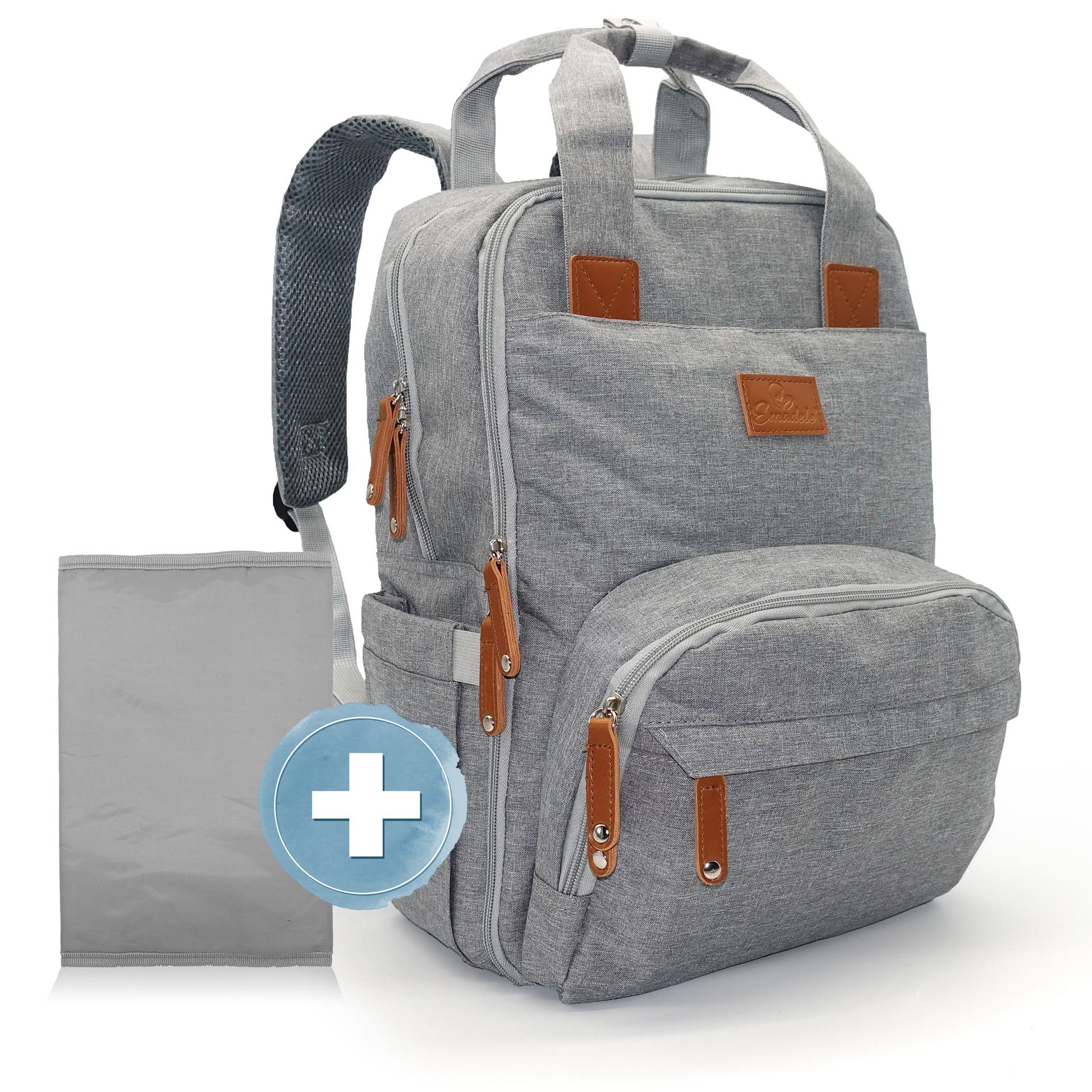 Emadele Wickelrucksack lässig, elegant und schlicht. Wickeltasche mit Wicke günstig online kaufen